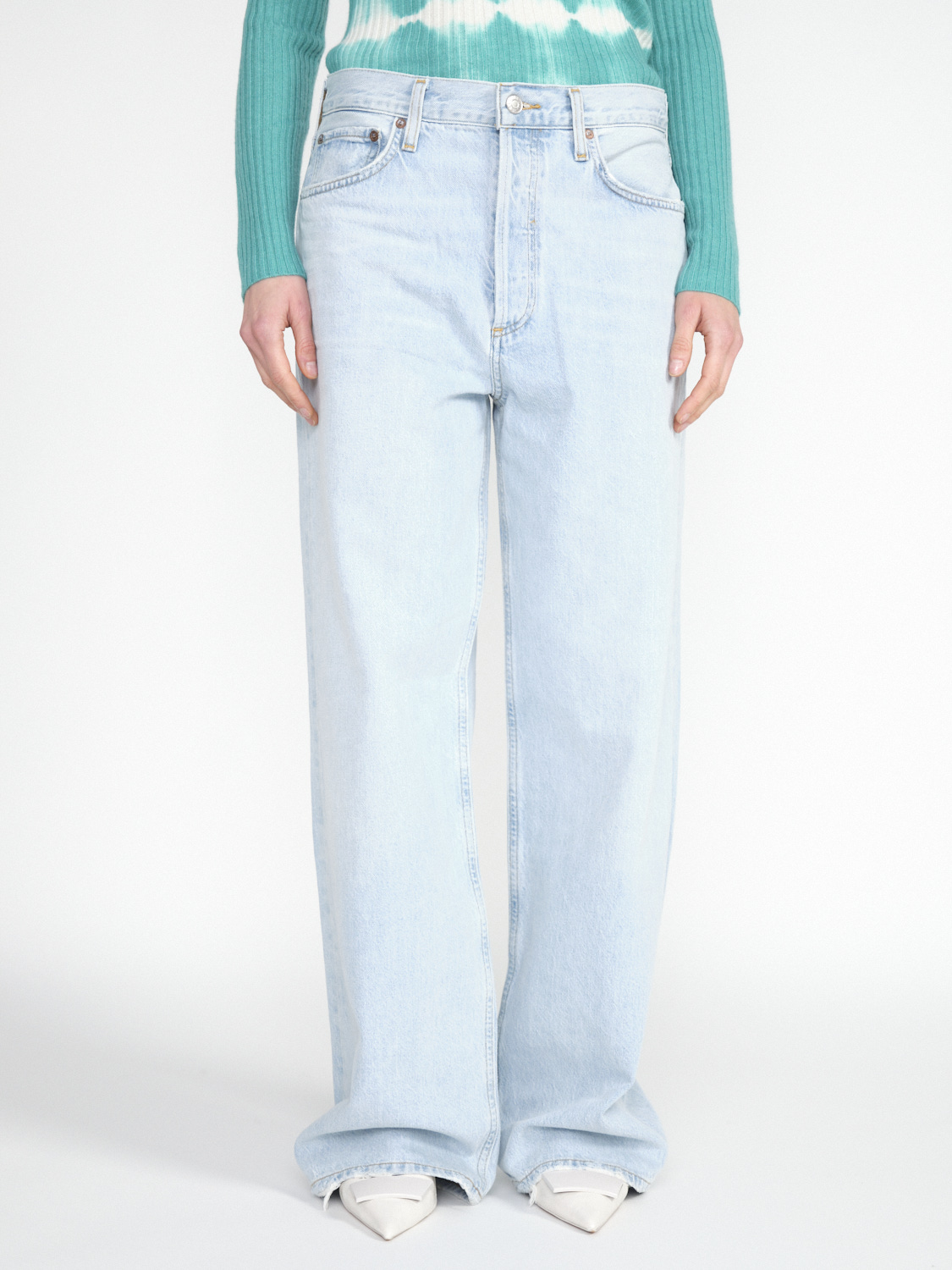 Agolde Low Slung Baggy – Relaxed Fit Jeans   hellblau 24