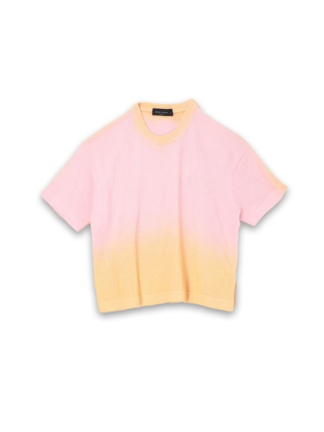 Roberto Collina T-Shirt mit Farbverlauf   orange XS