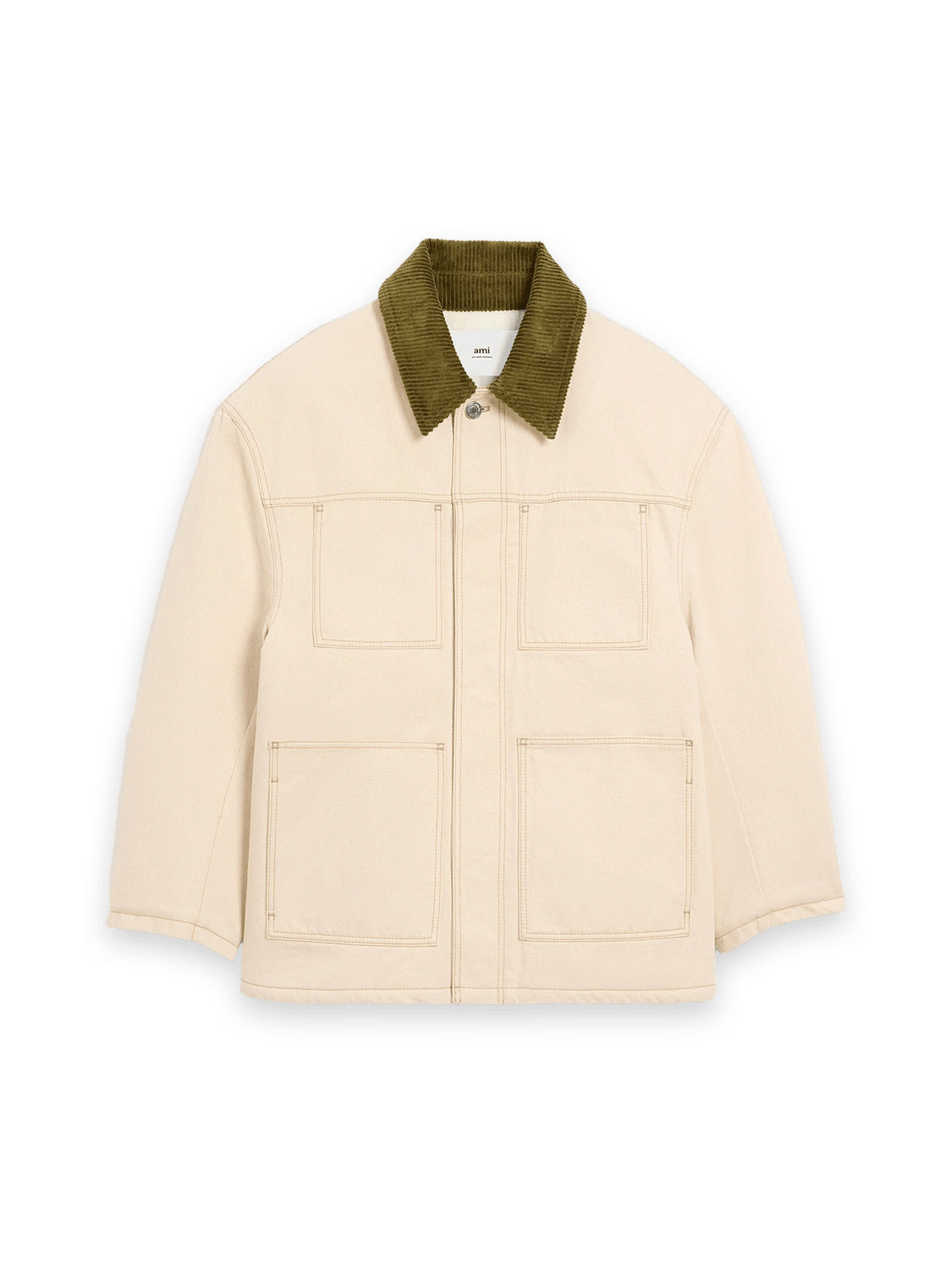 Worker in cream