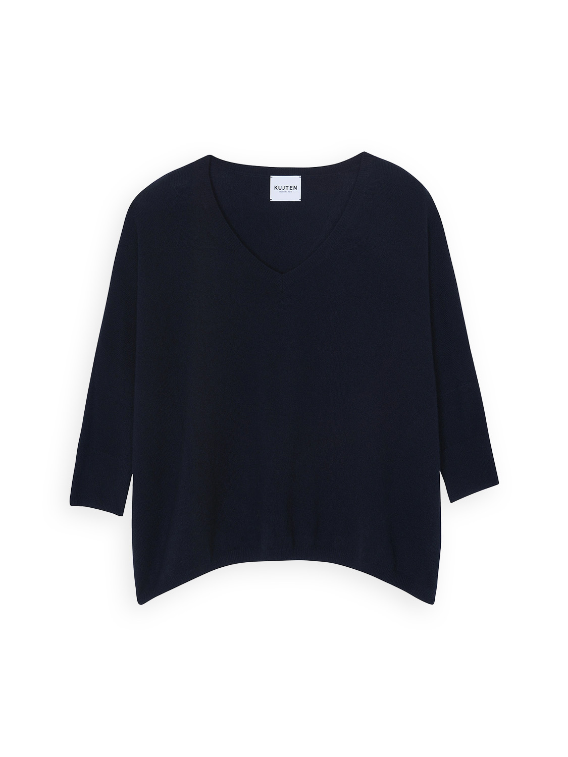 Kujten Mine – oversized cashmere sweater  marine One Size