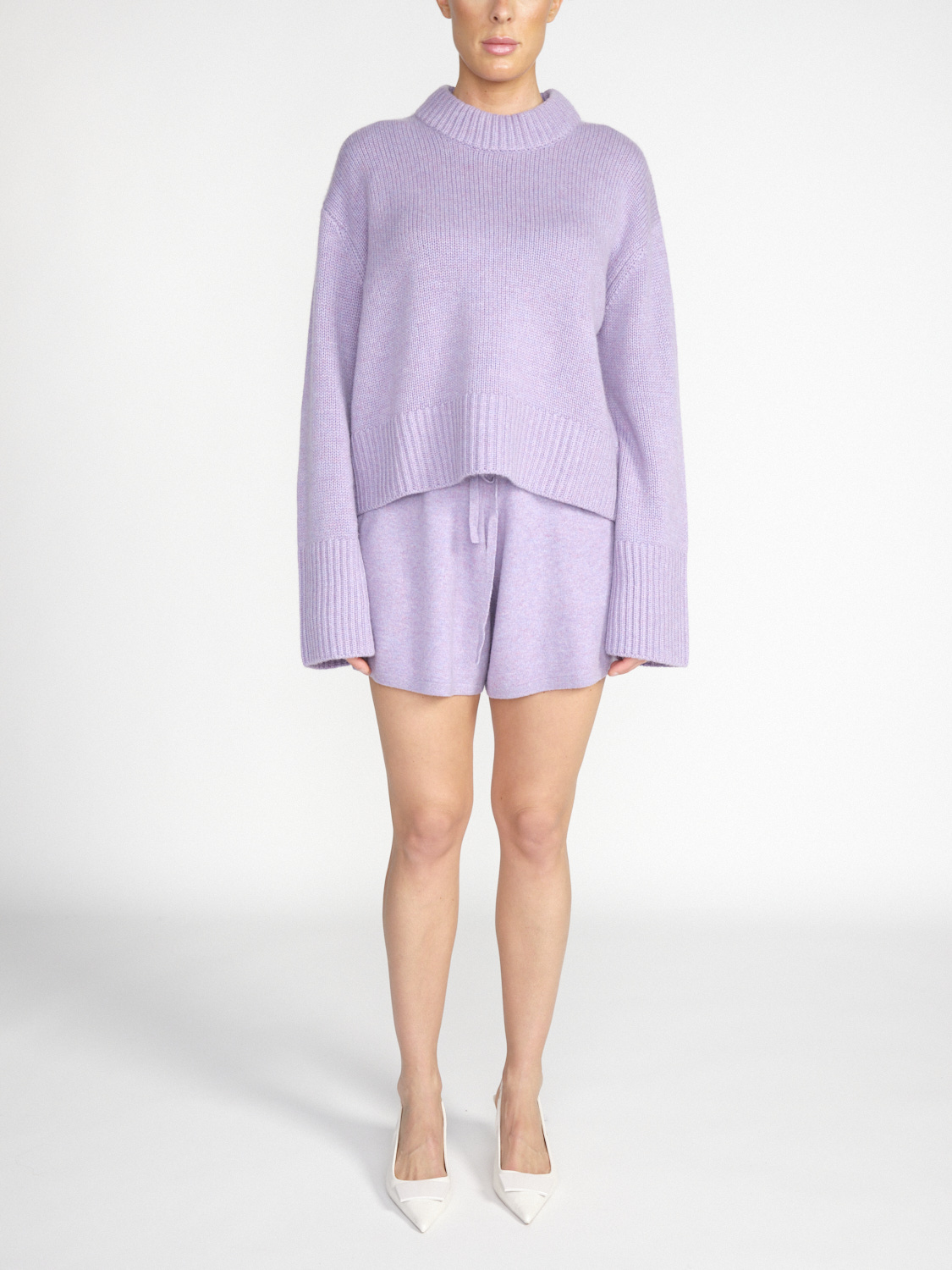 Lisa Yang Sony – Kurzer Cashmere Pullover   lila Taille unique