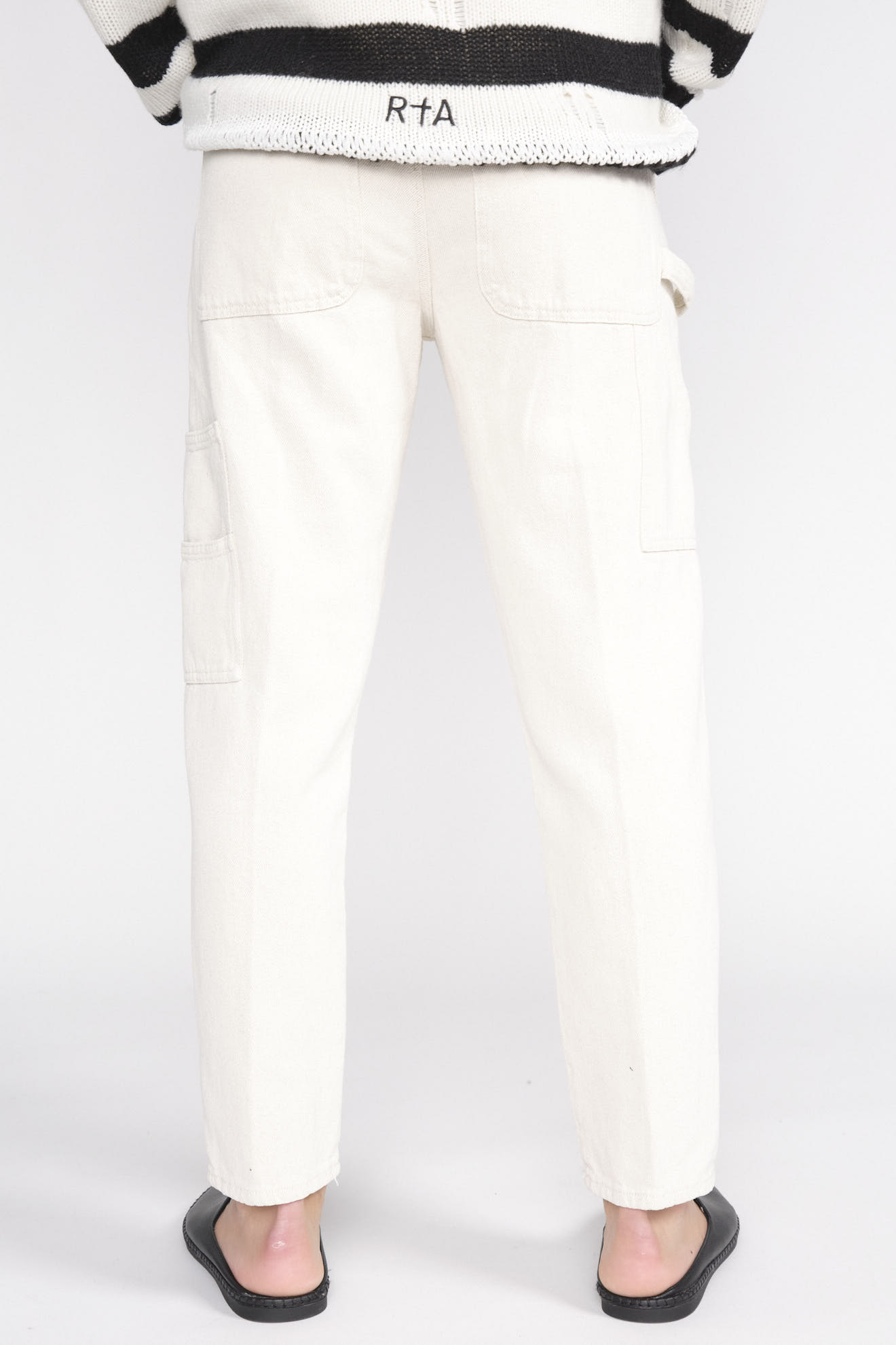Dondup Pantalones plisados de algodón beige 34