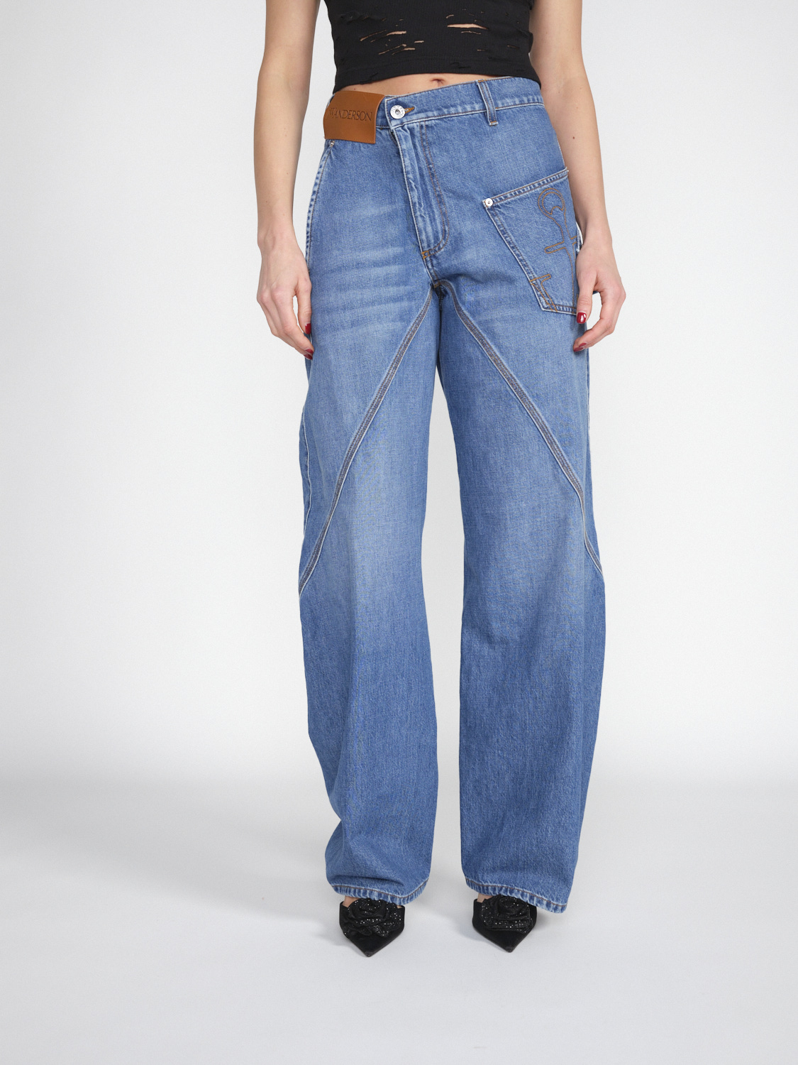 JW Anderson Worker-style blue jeans in rugged cotton  blue 26
