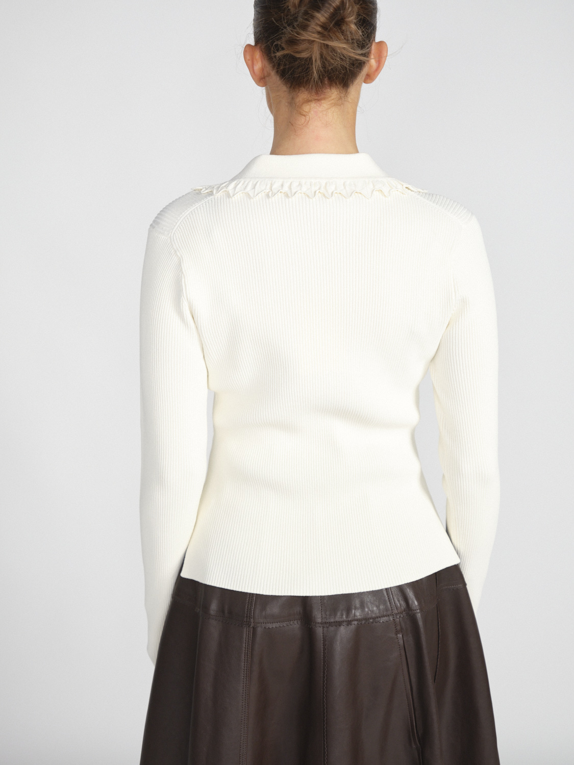 Ulla Johnson Liese - Longsleeve with frill details  creme S