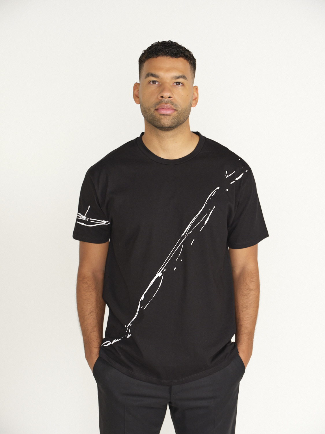 Avant Toi Shirt aus Baumwolle mit Printdruck schwarz XL
