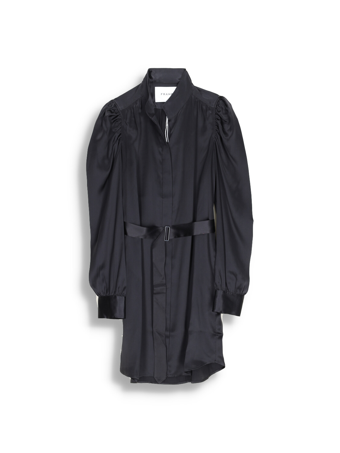 Gillian - silk mini dress with tie belt