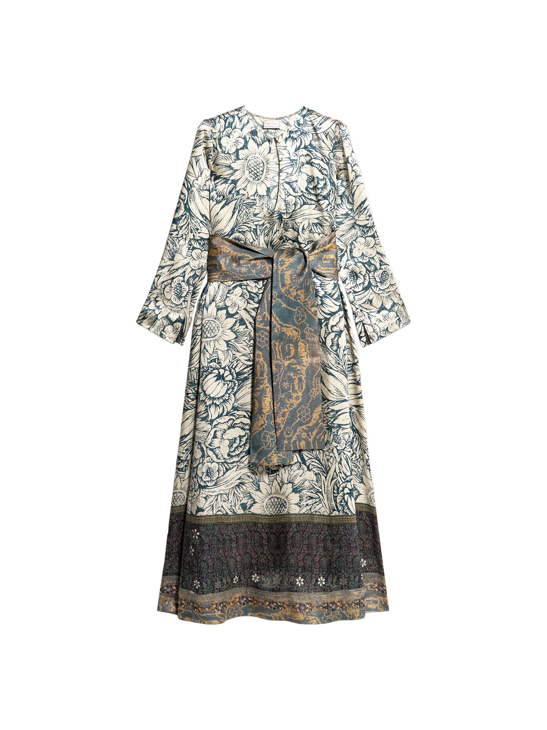 Pierre Louis Mascia Kleid petrol M