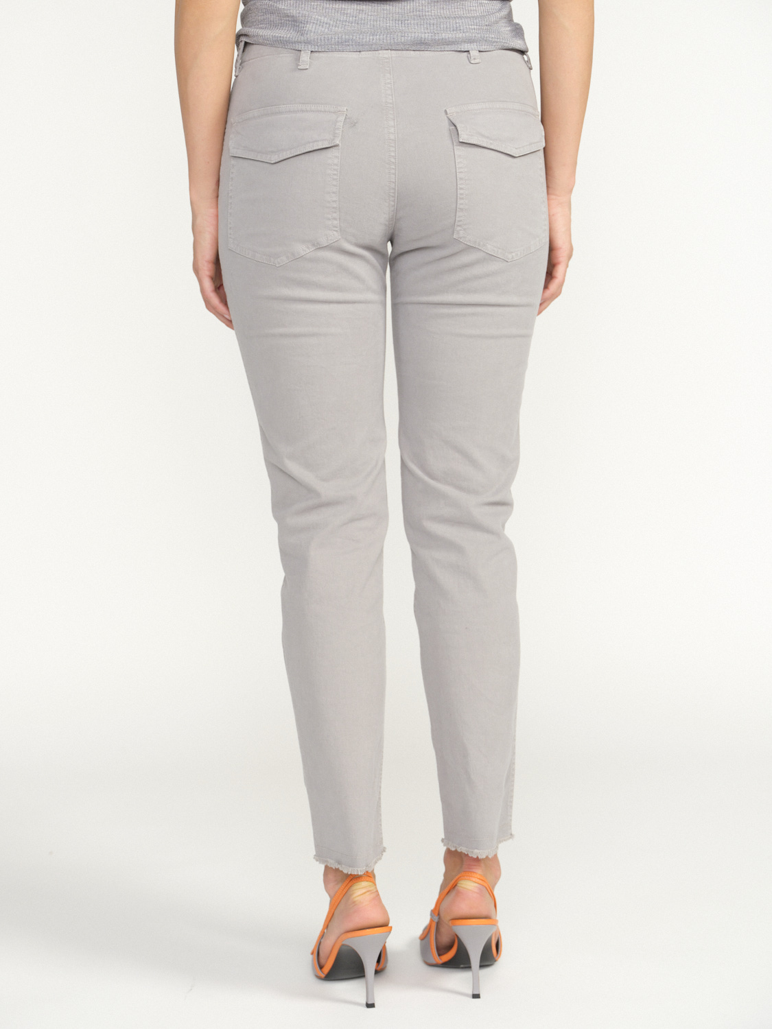 Nili Lotan Jenna Pant – Hose mit großen Einstecktaschen  grau 34