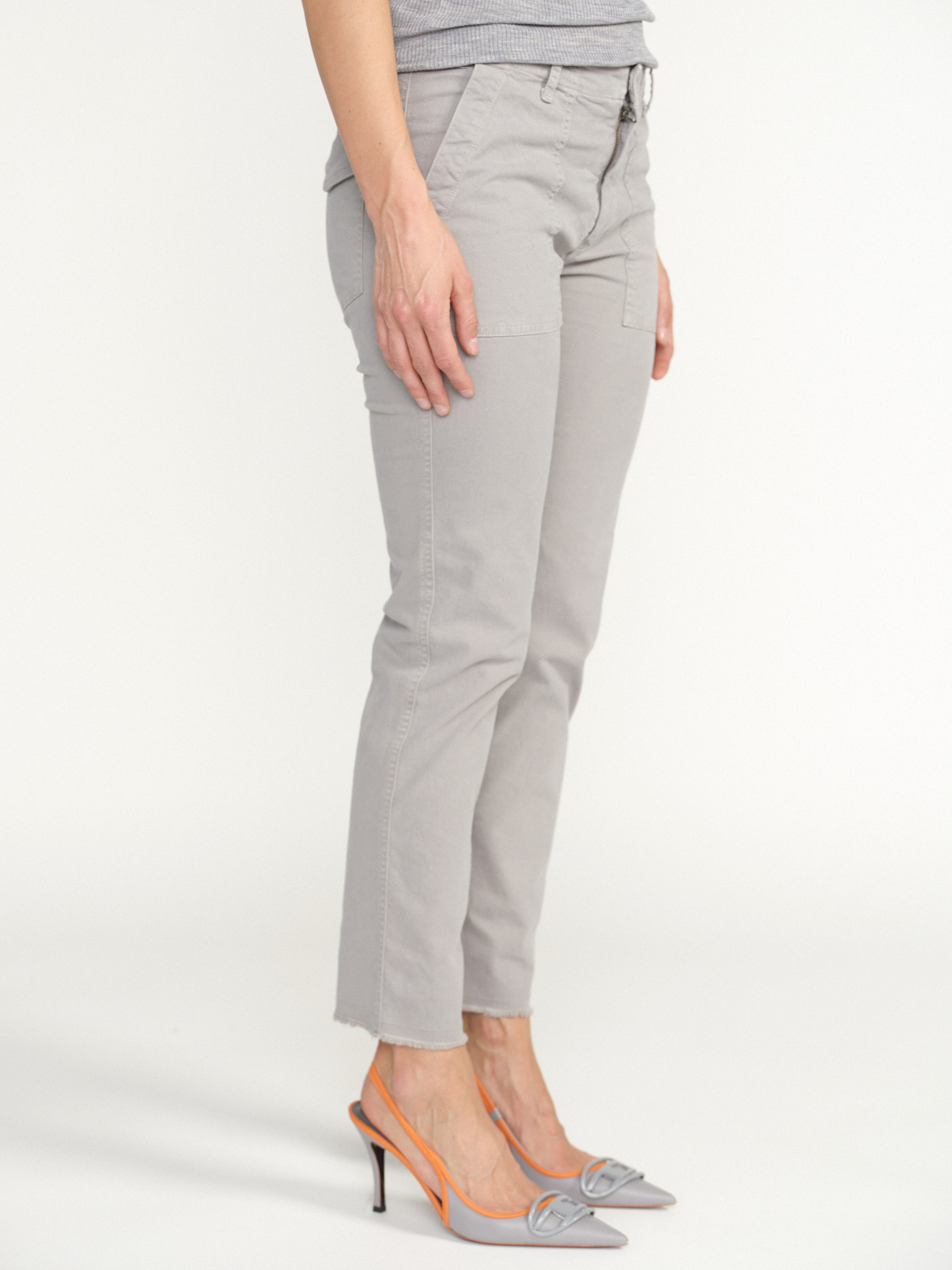 Nili Lotan Jenna Pant - Pants with large pockets  grey 34