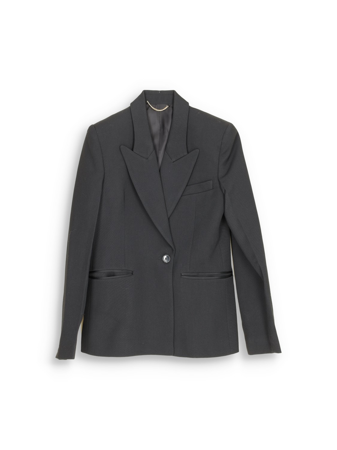 Victoria Beckham Klassischer Blazer mit Schulterpolstern   schwarz 38