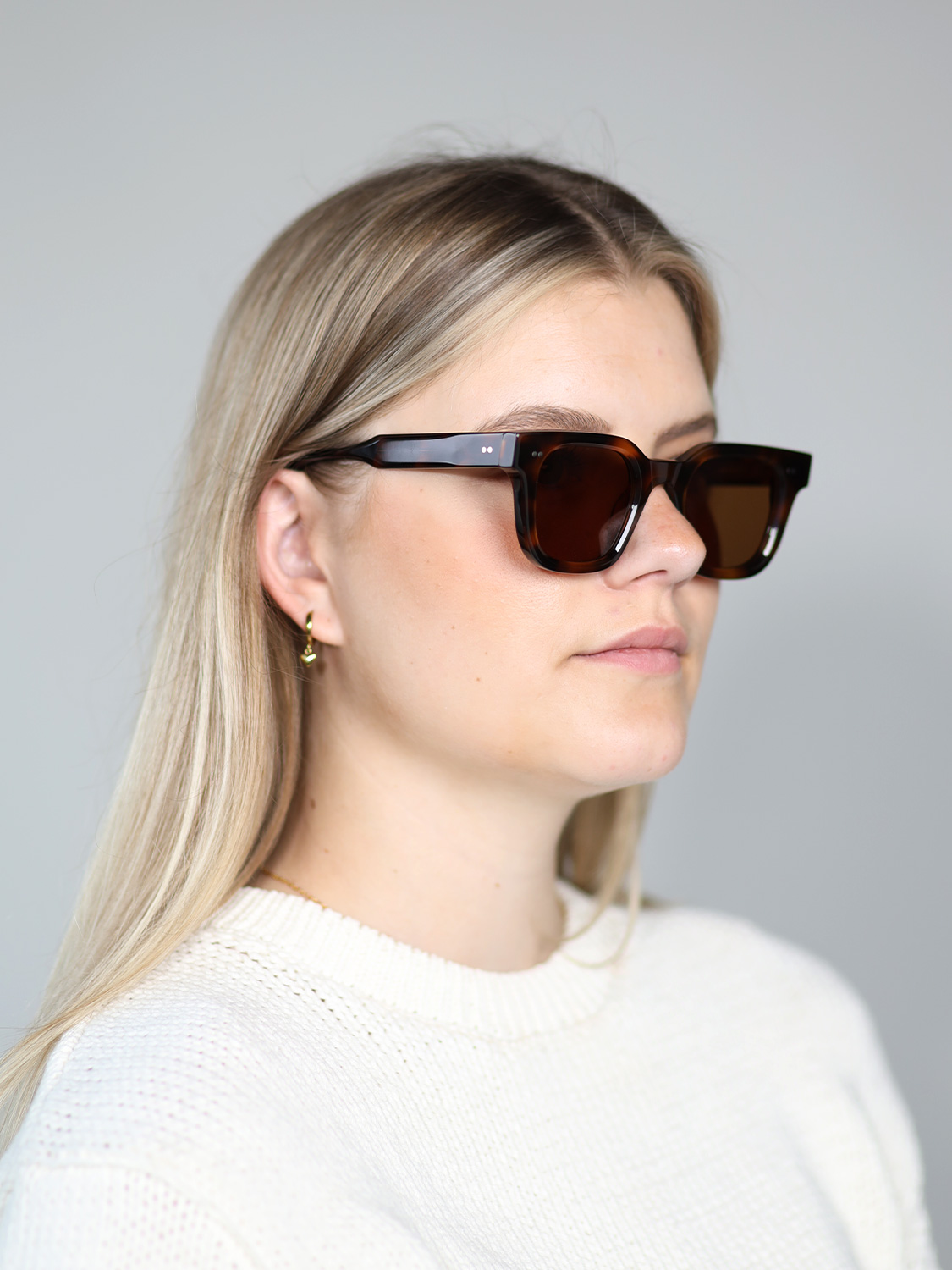 CHIMI 04 Tortoise – Quadratische Sonnenbrille  braun M
