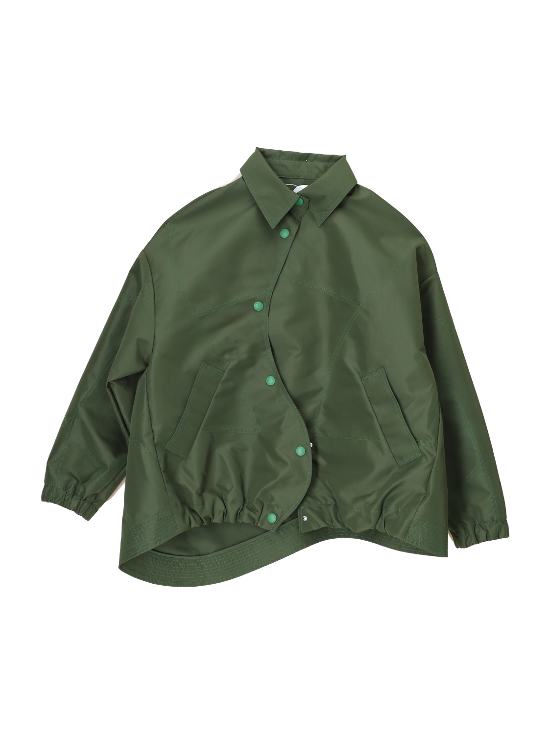 Chester - Windbreaker jacket with asymmetric button placket  