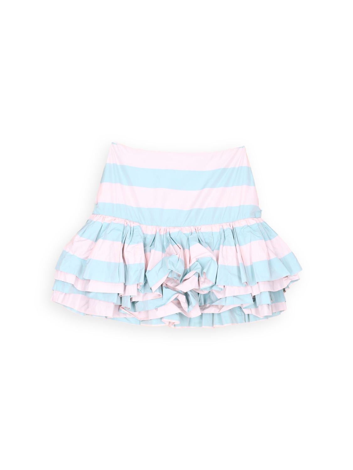 Striped skirt with ruffle detail  