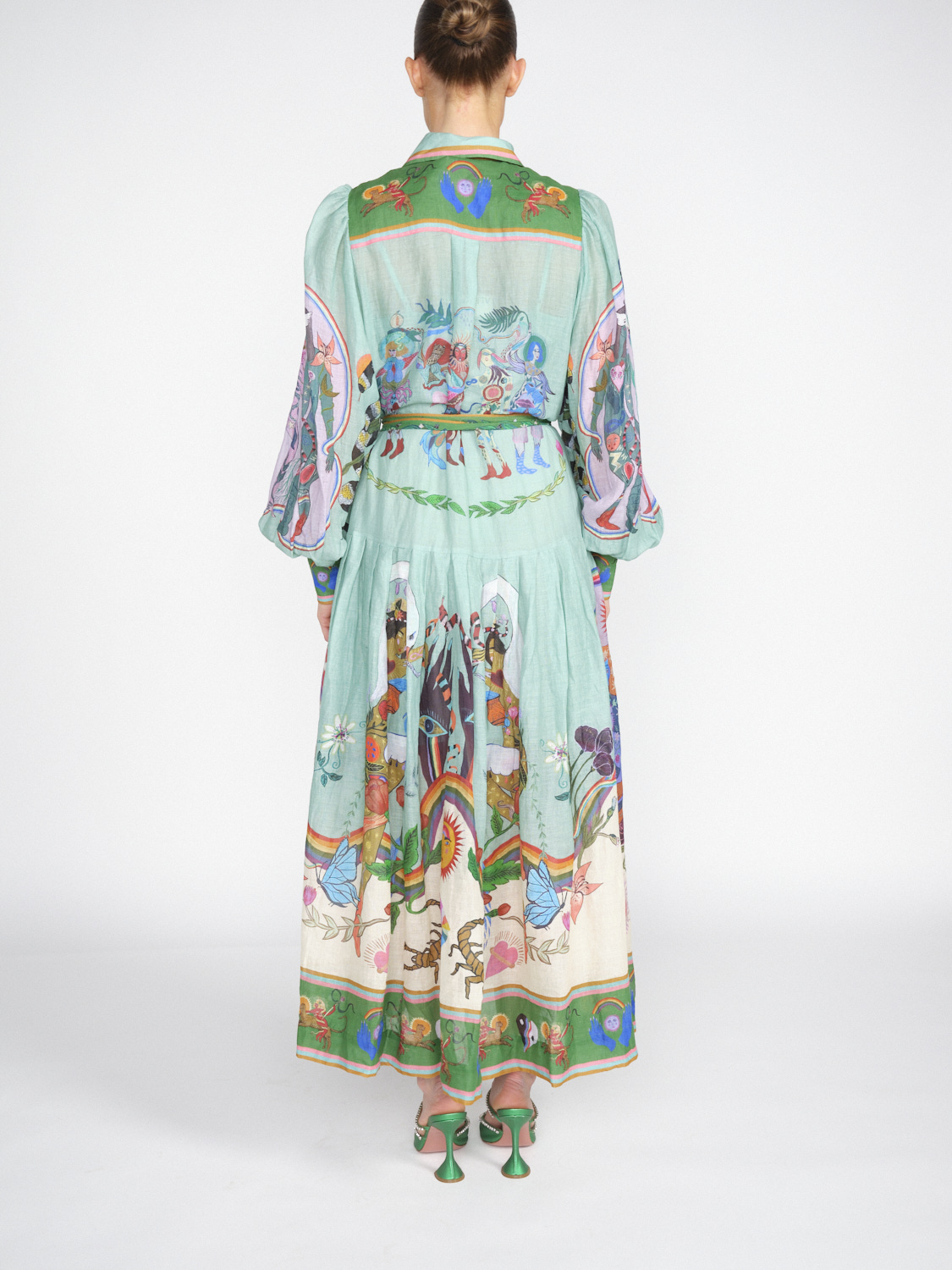 Alemais Evergreen - Midi dress with colourful artwork  multi 36