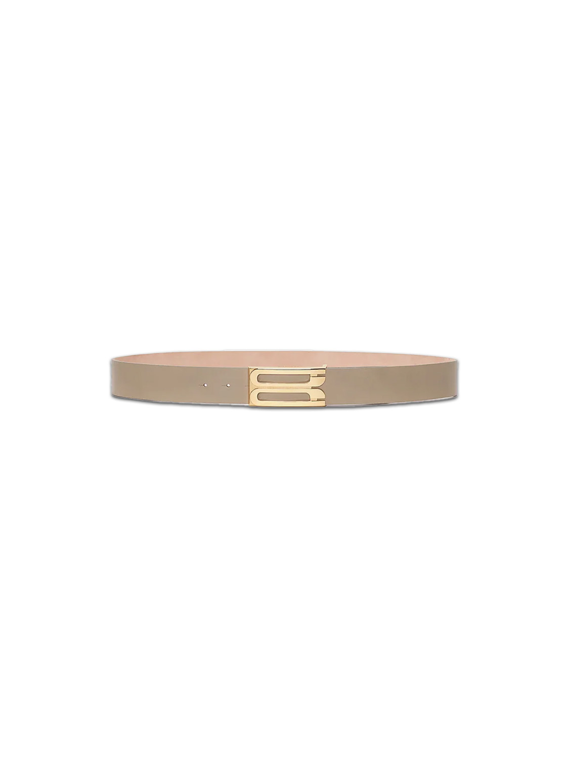 Victoria Beckham Jumbo Frame leather belt  80cm taupe