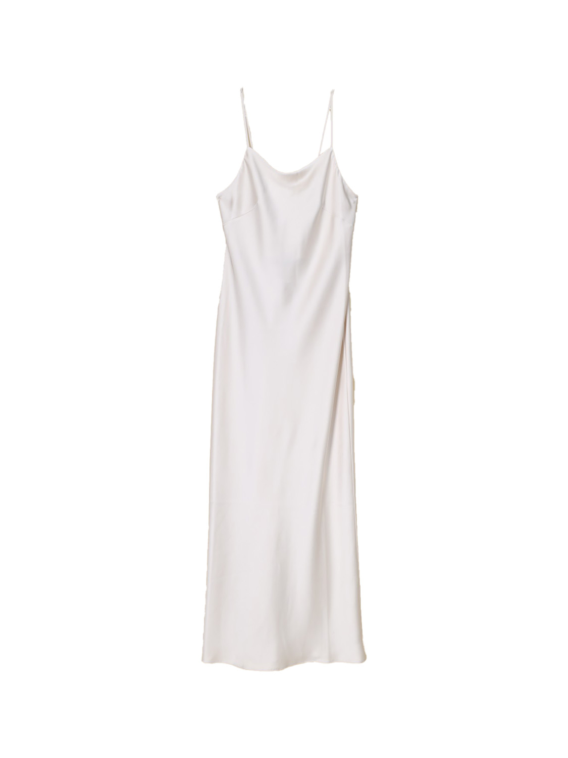 Roberto Collina Sottoveste - Abito midi in raso   creme S