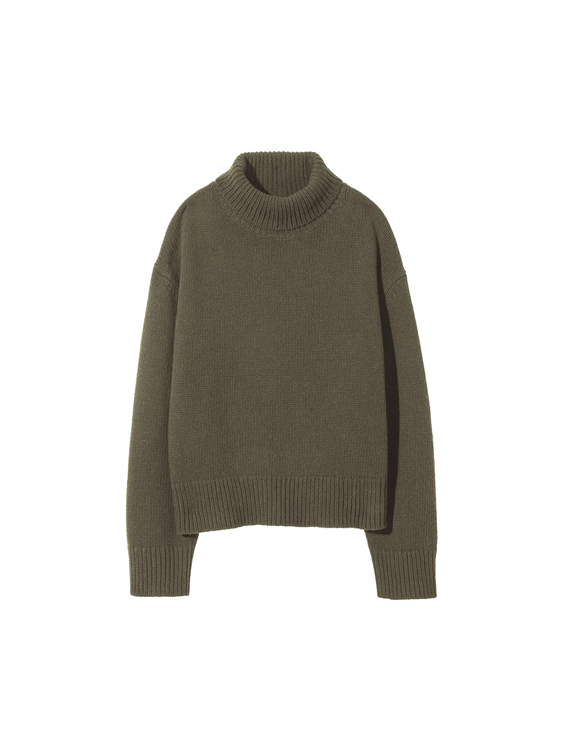 Nili Lotan Omaira - Oversized lambswool turtleneck sweater  beige XS