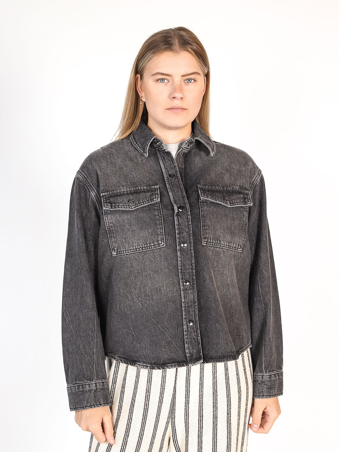 Anine Bing Paxton – Jeanshemd  grau XS