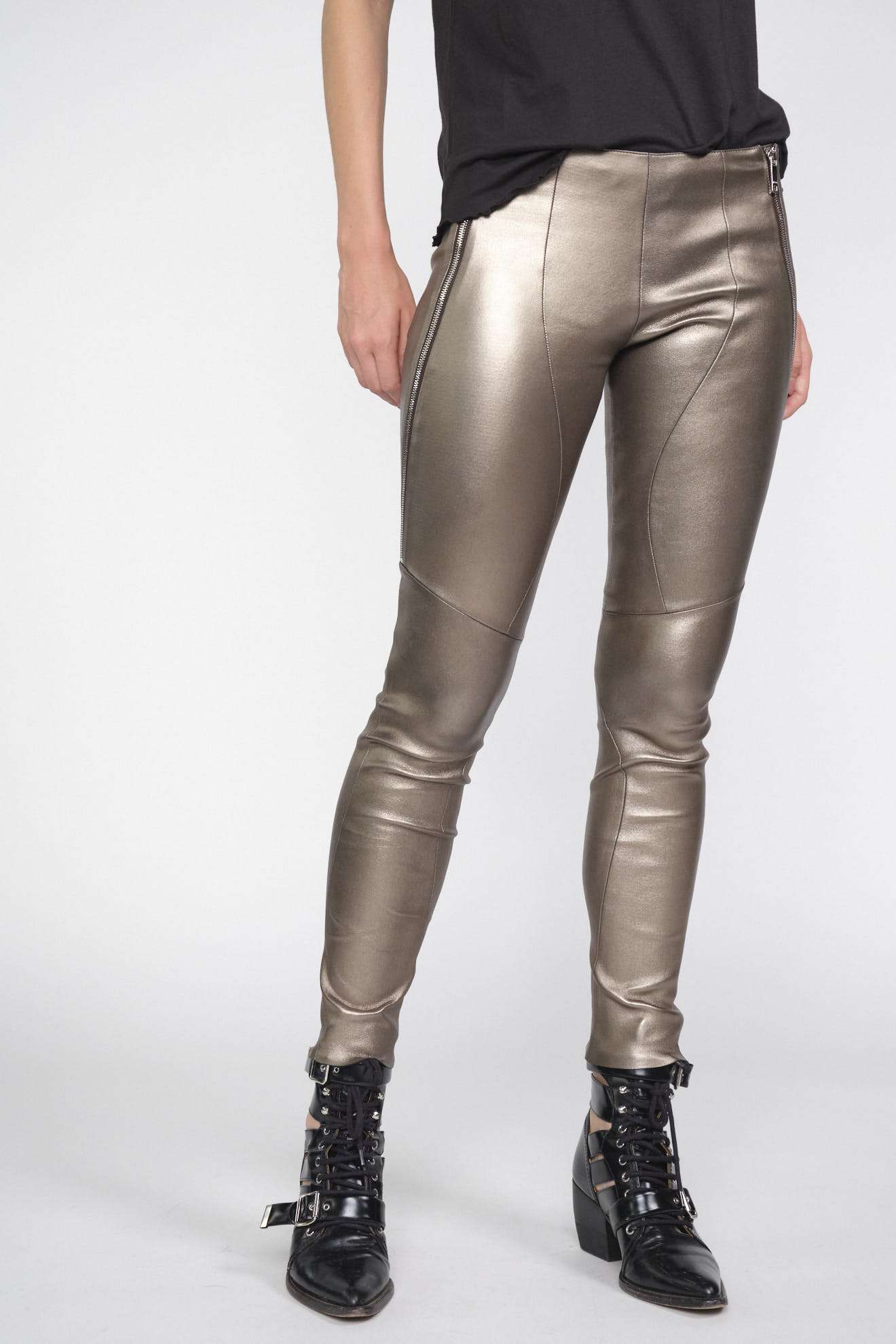 LEGGING Trousers in Stretch Leather