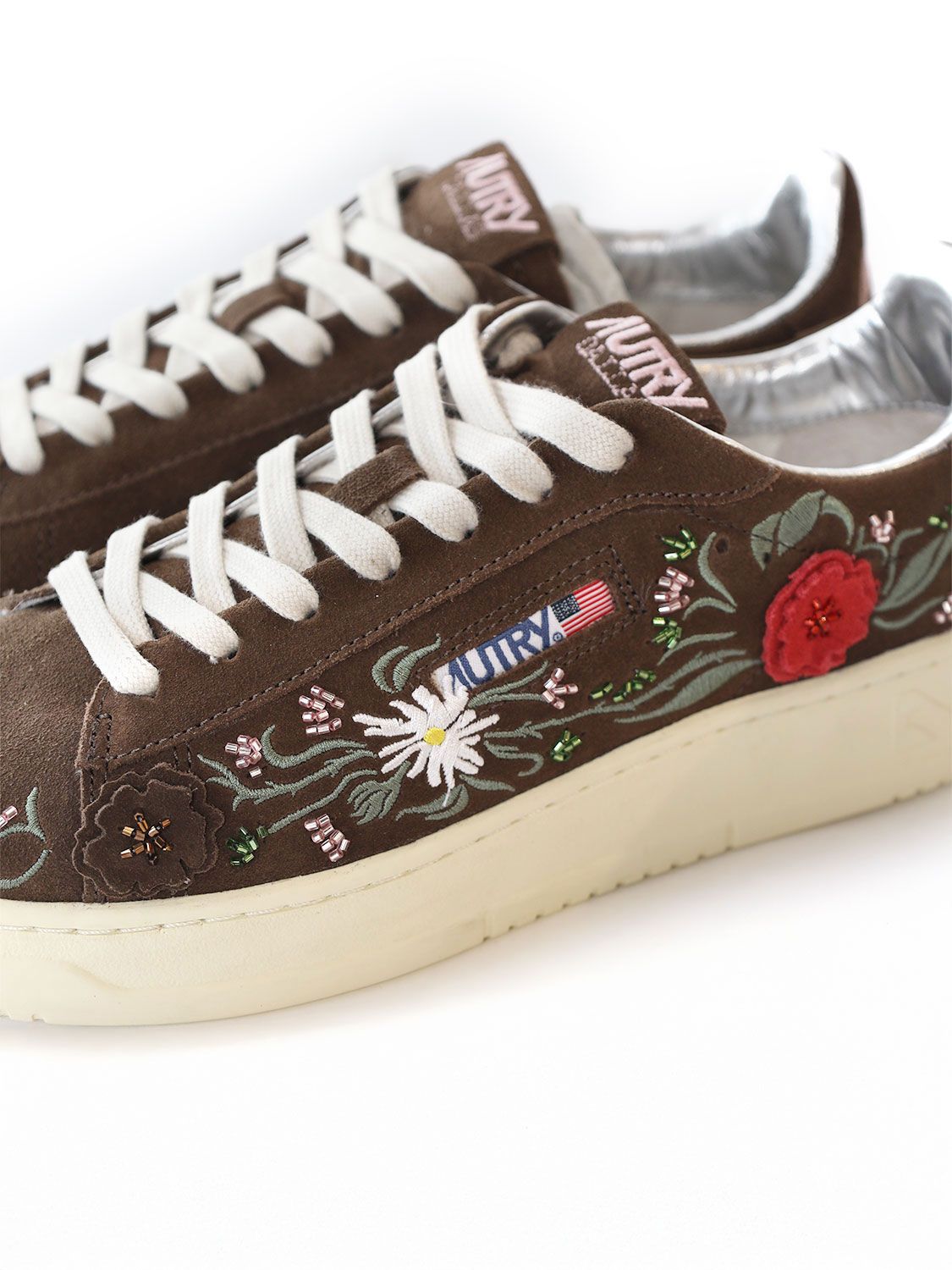 Autry Dallas – Shoes with floral pattern 36 brown