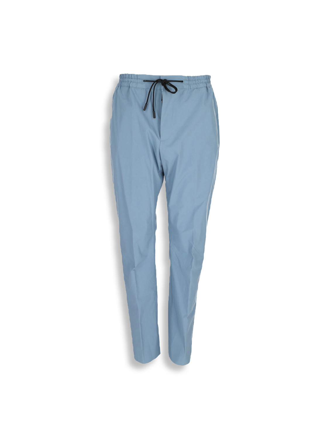 Stretch trousers with cotton elastic waistband