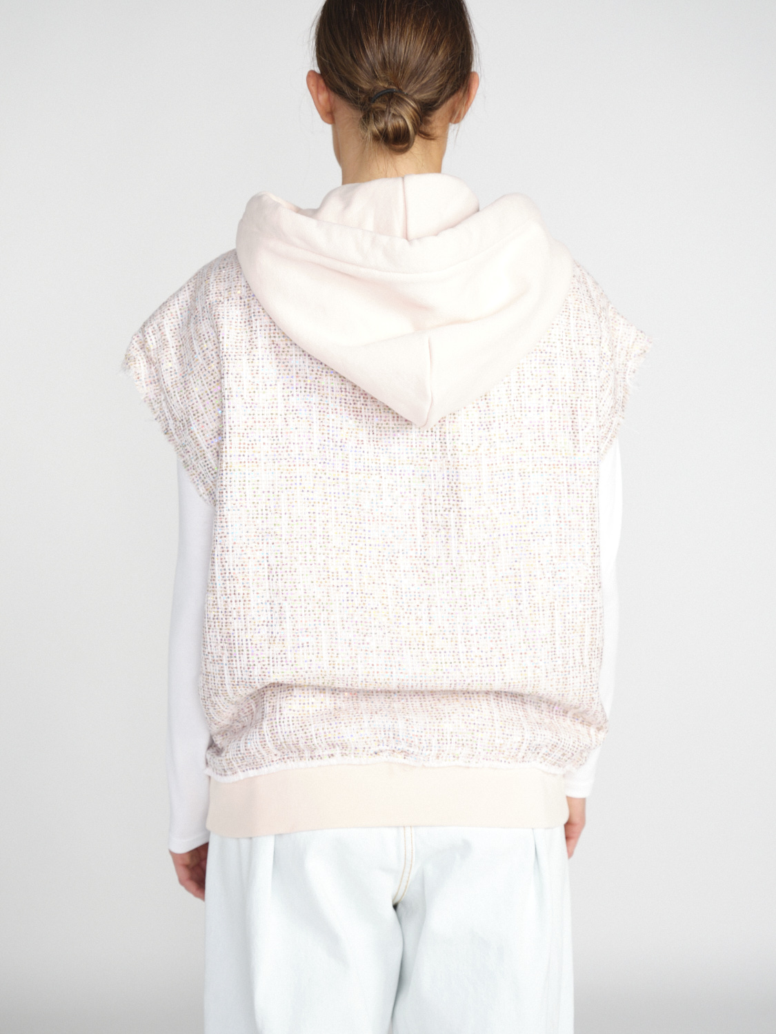 Khrisjoy Oversized Pullover mit Pailletten   rosa XS/S