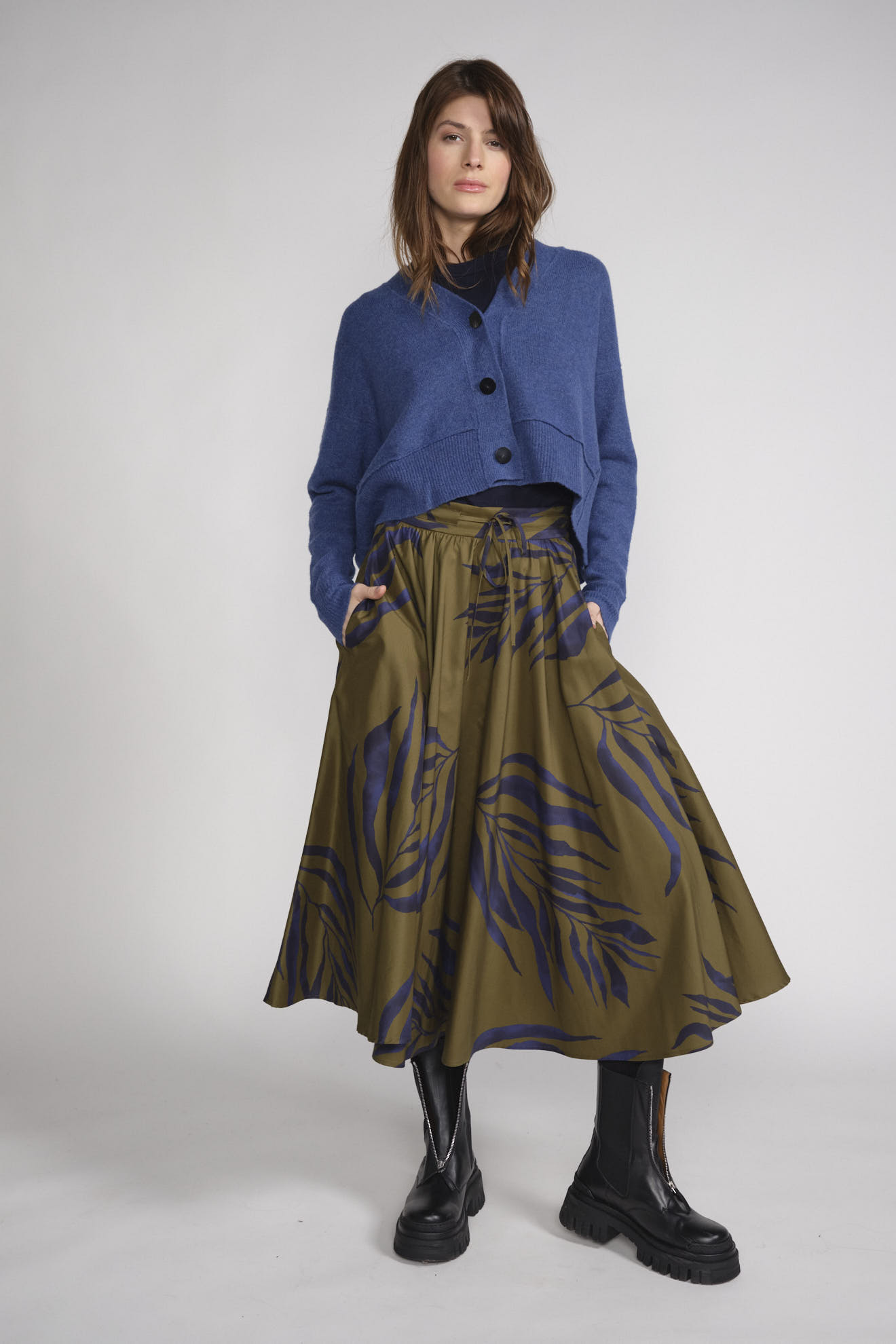 Iris loat cord skirt