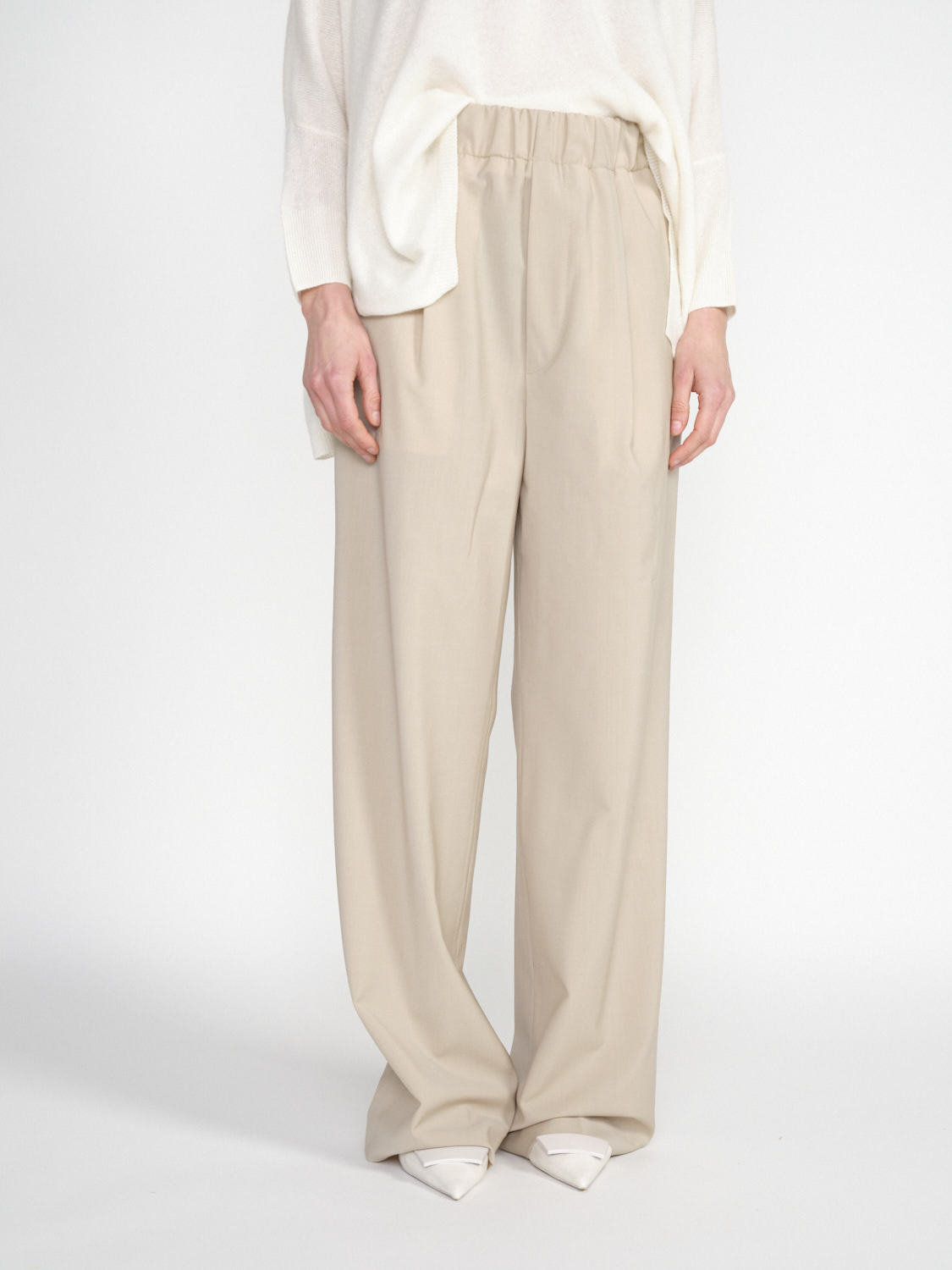 nine in the morning Cara - Pleated trousers  beige 29