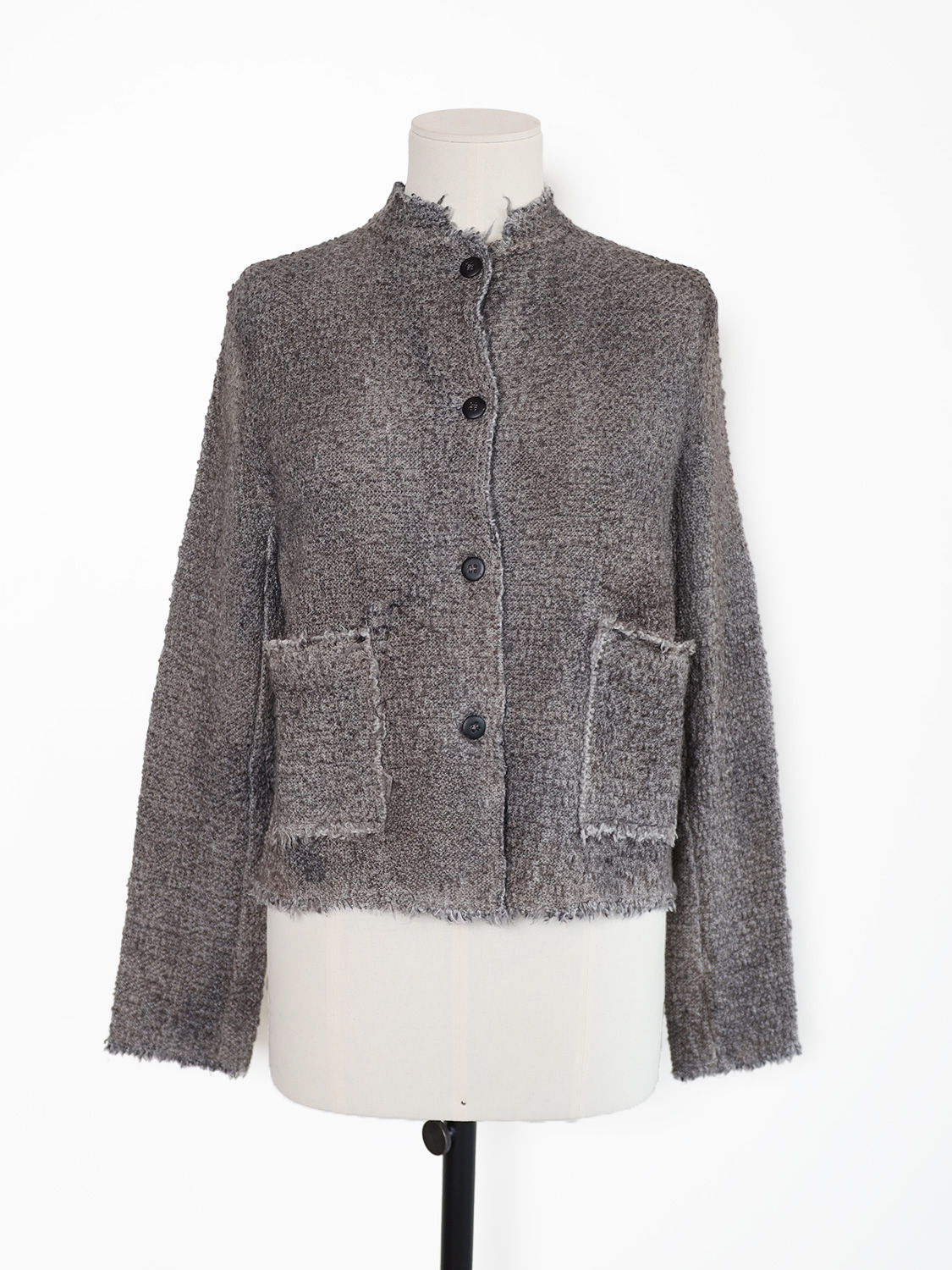Avant Toi Giacca – Wool blend cardigan taupe XS
