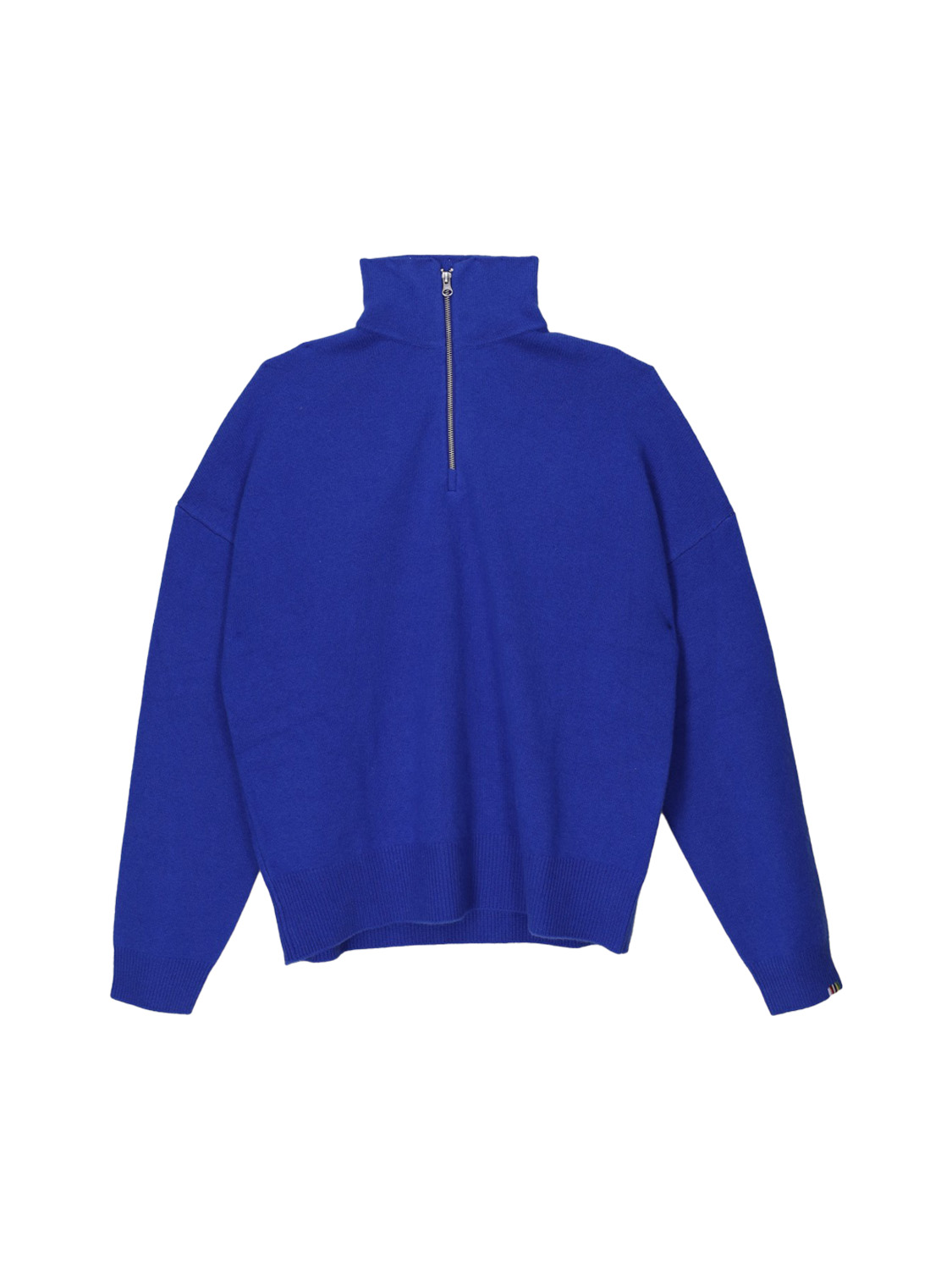 Extreme Cashmere N° 235 Hike – Doubleface-Troyer aus Kaschmir  blau One Size