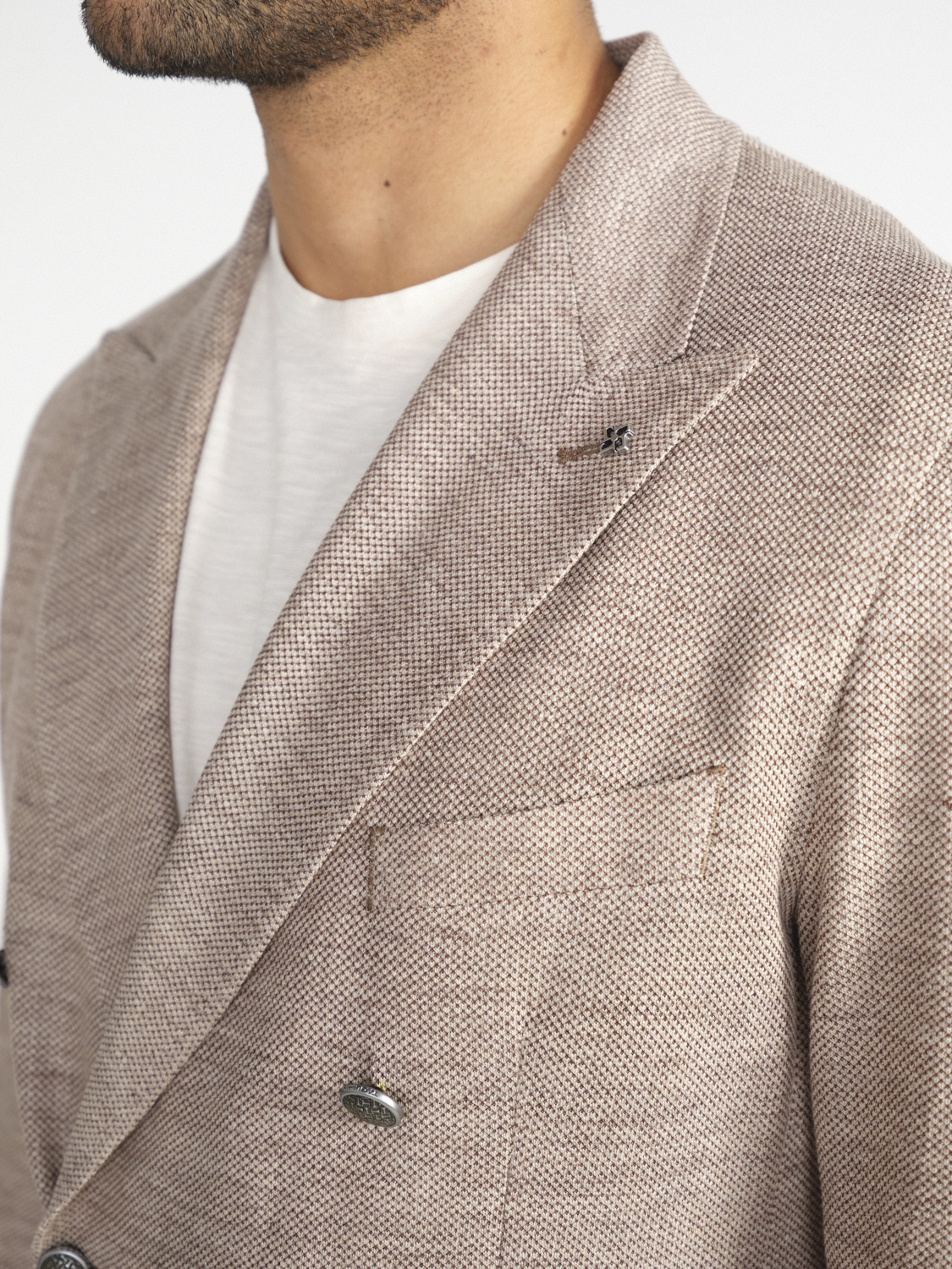 TAGLIATORE Jacket made from a linen-cotton mix  beige 48