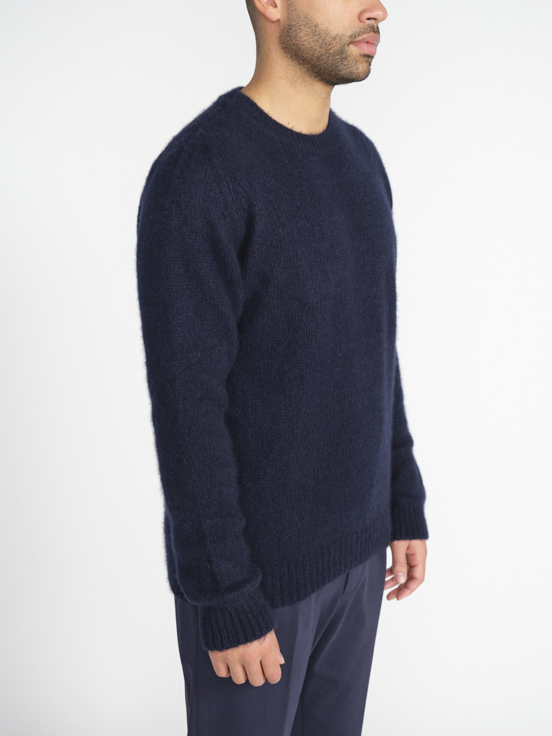 Stephan Boya Boya Leo – Weicher Cashmere-Pulllover marine XL