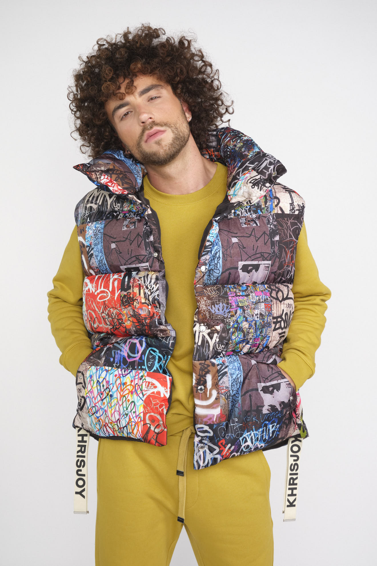 Khrisjoy Chaleco oversize Graffiti multi S/M