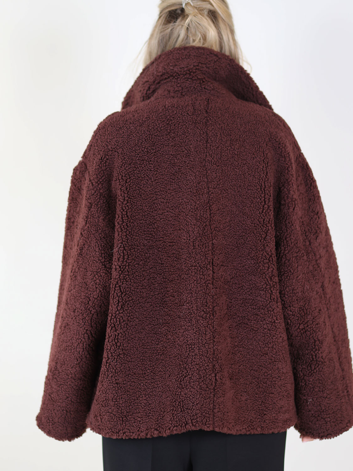 Betta Corradi Giacca – Jacke in Felloptik  bordeaux XS