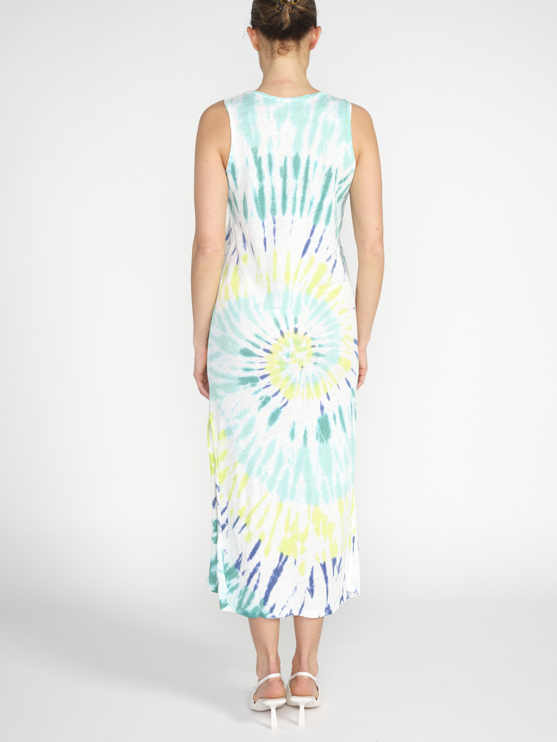 Kujten Midi dress with tie-dye print  mint S/M