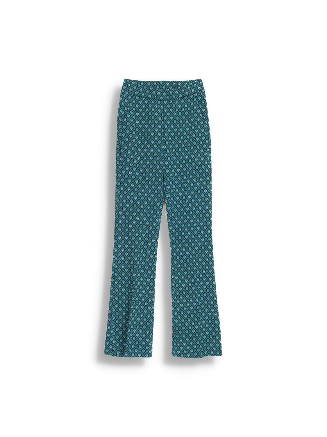 Fabric pants with graphic print