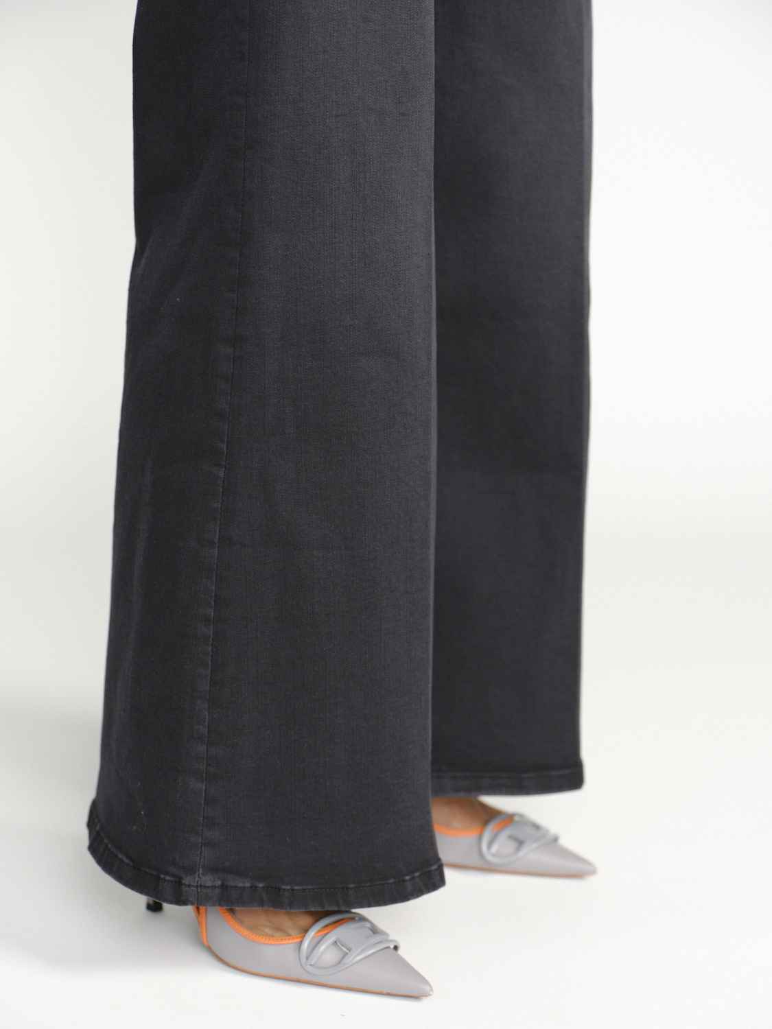 Frame Le Pixie - Pantaloni di jeans con piega nero 26
