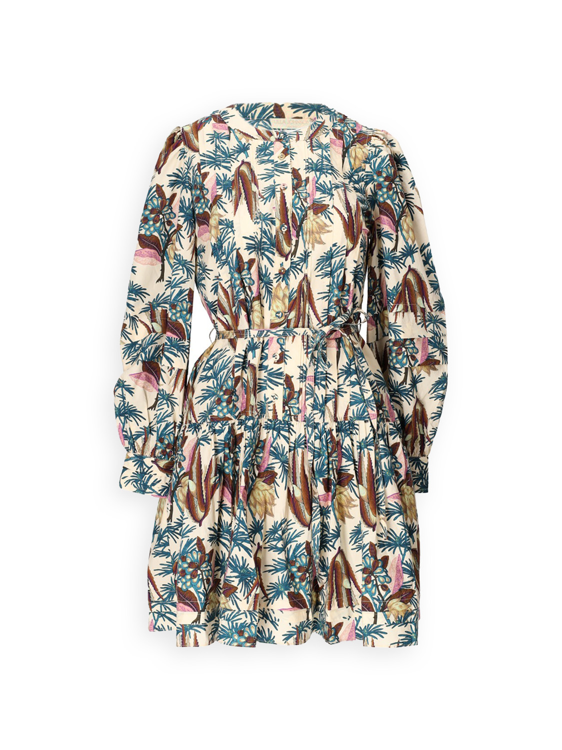 Ulla Johnson Karina - Vestido de popelina de algodón con estampado floral   multicolor 34