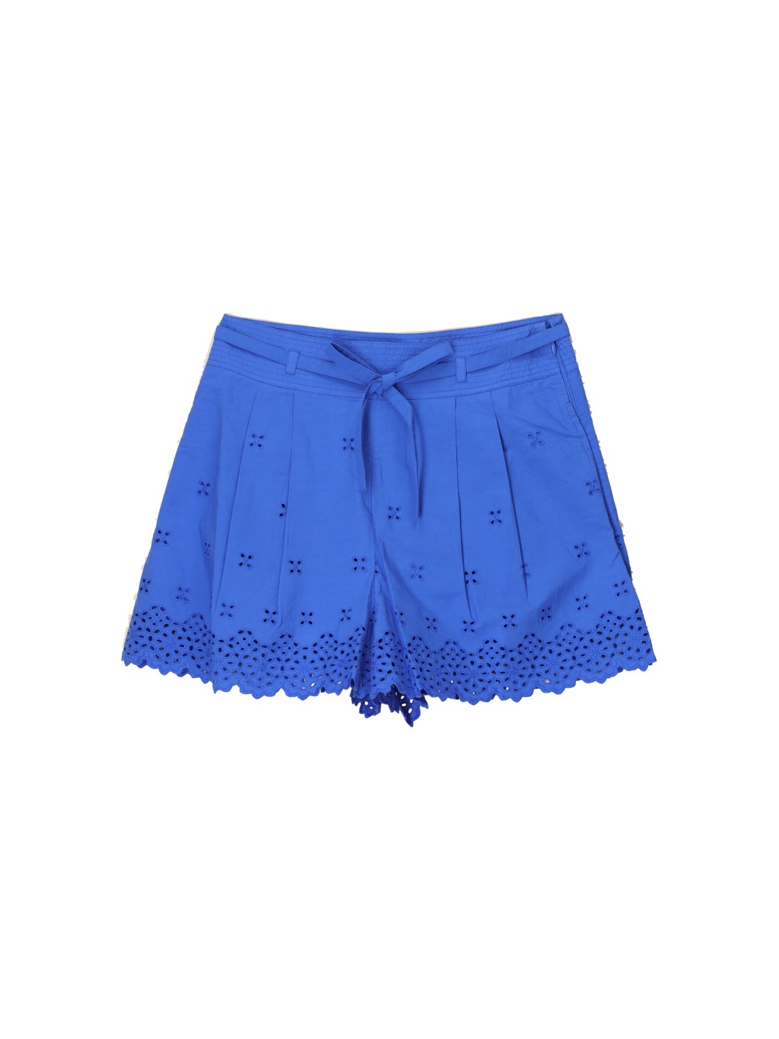 Ulla Johnson Sabine Shorts – cotton shorts with a hole pattern  blue 36