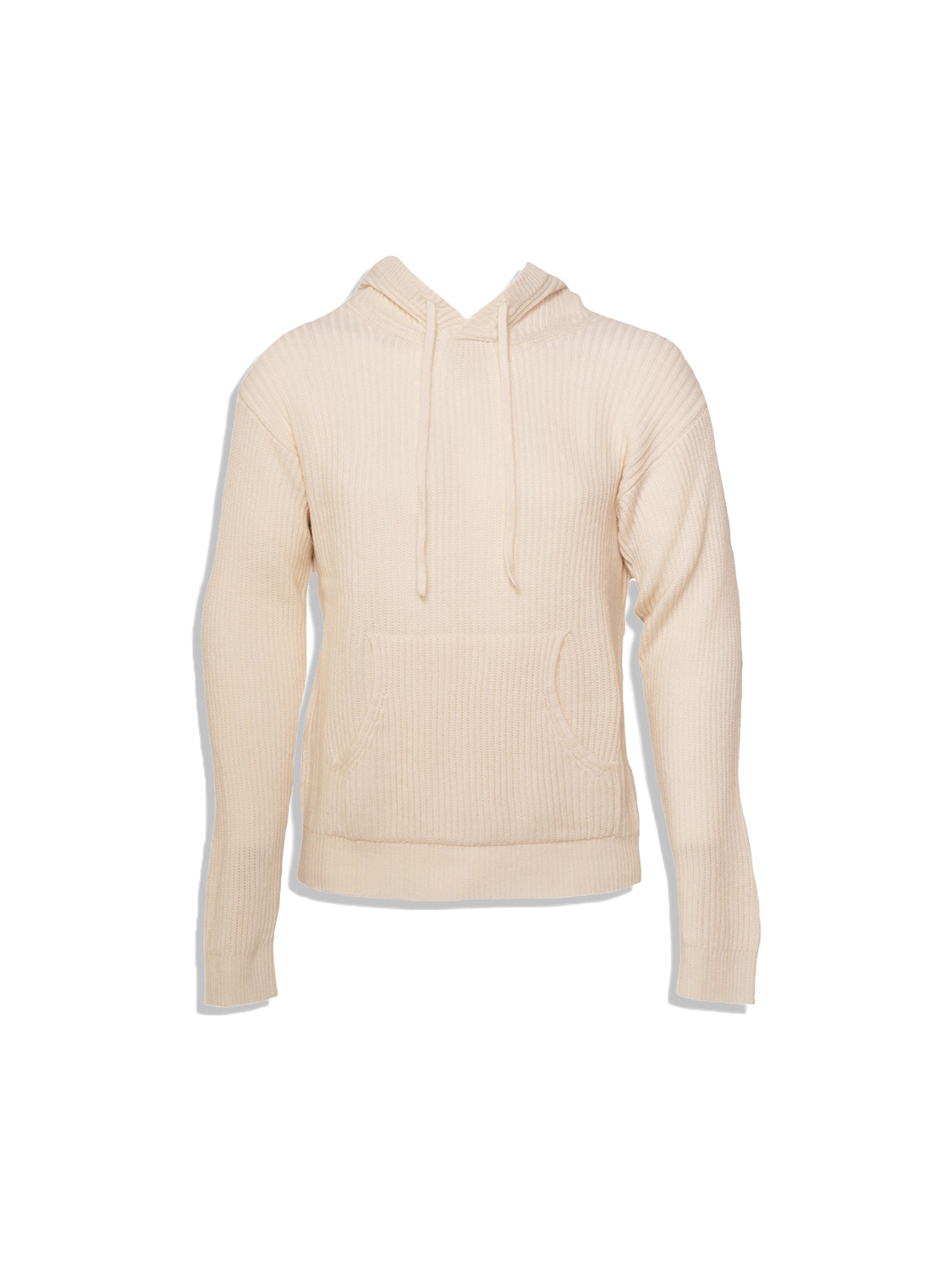 Stephan Boya jimmy - knitted hoodie in cashmere white L