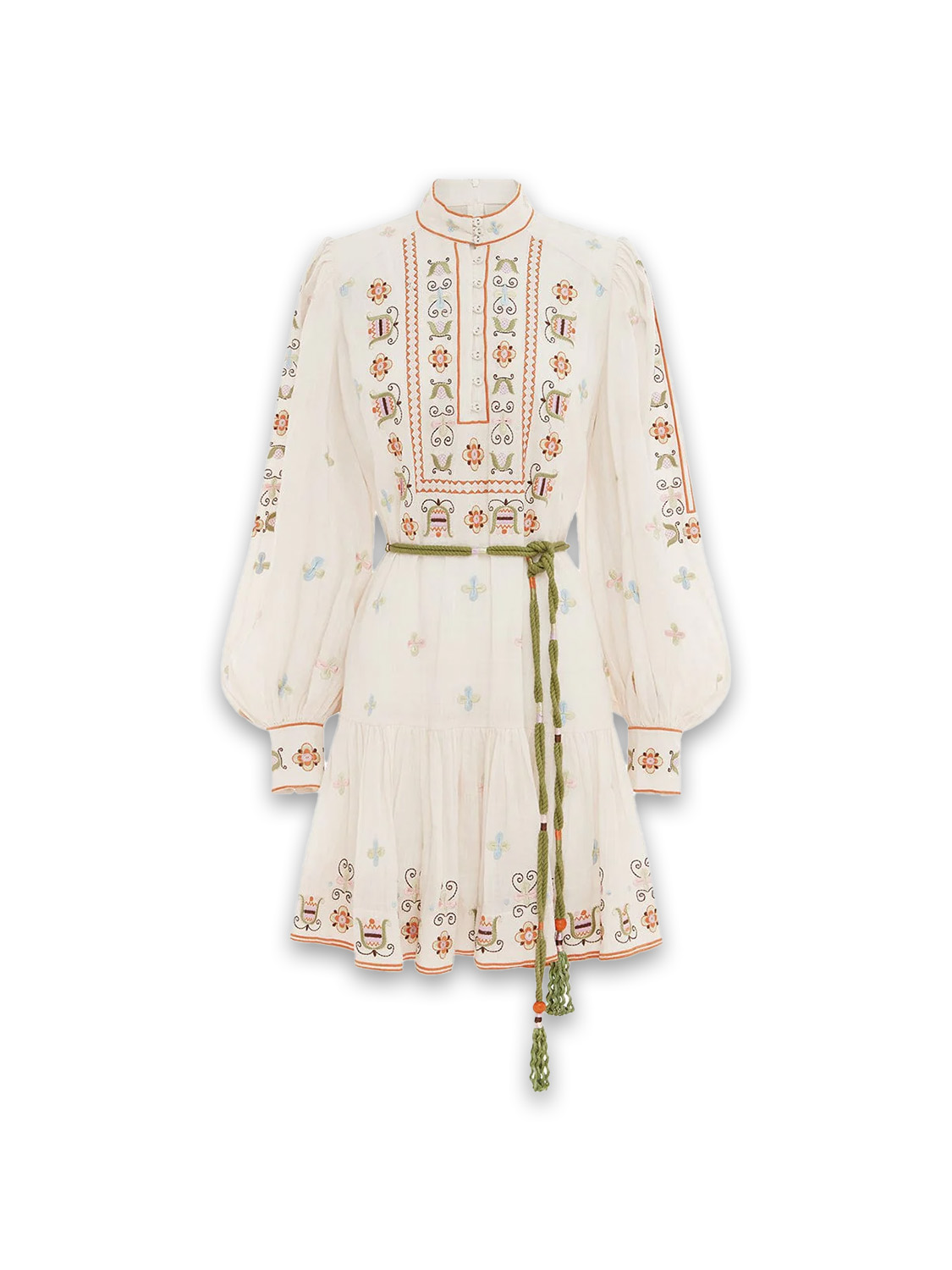 Lovella - Boho-style cotton mini dress 