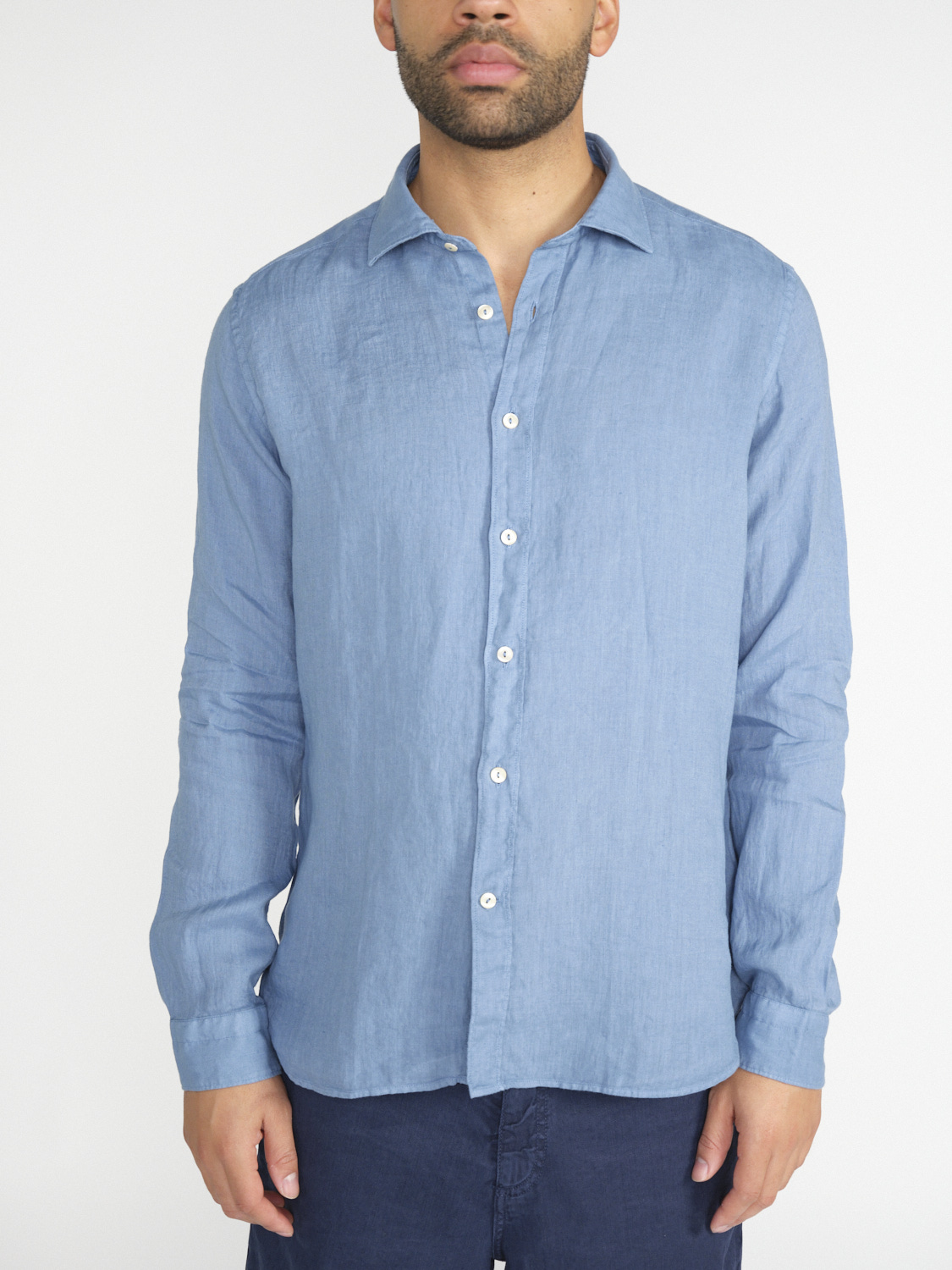 Tintoria Mattei 954 Linen shirt  blue M
