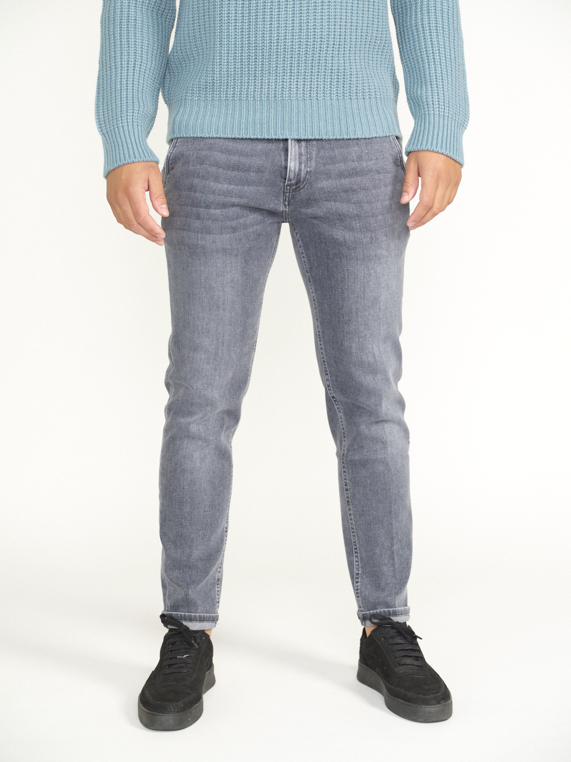 PT Torino Indie - Jeans skinny avec effets délavés gris 34