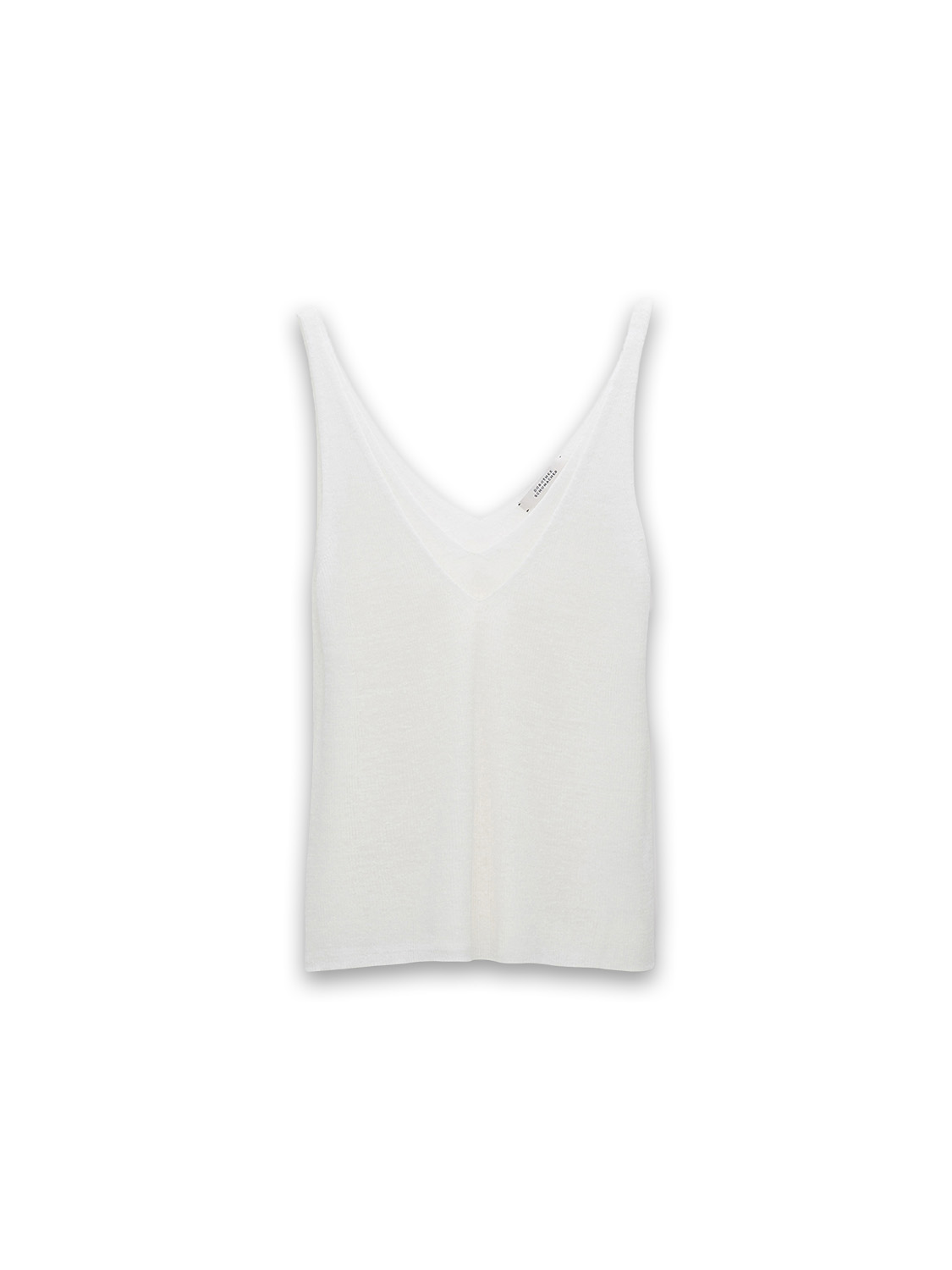Dorothee Schumacher Summer Ease rib knit top  white S