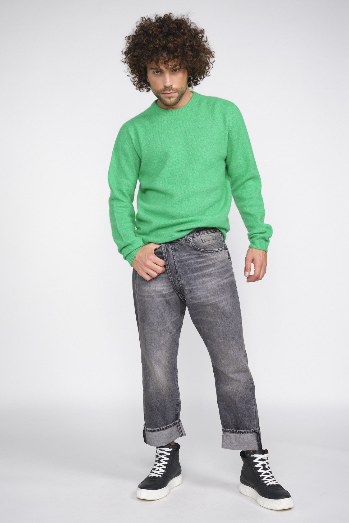 Roberto Collina Girocollo Knit green 52