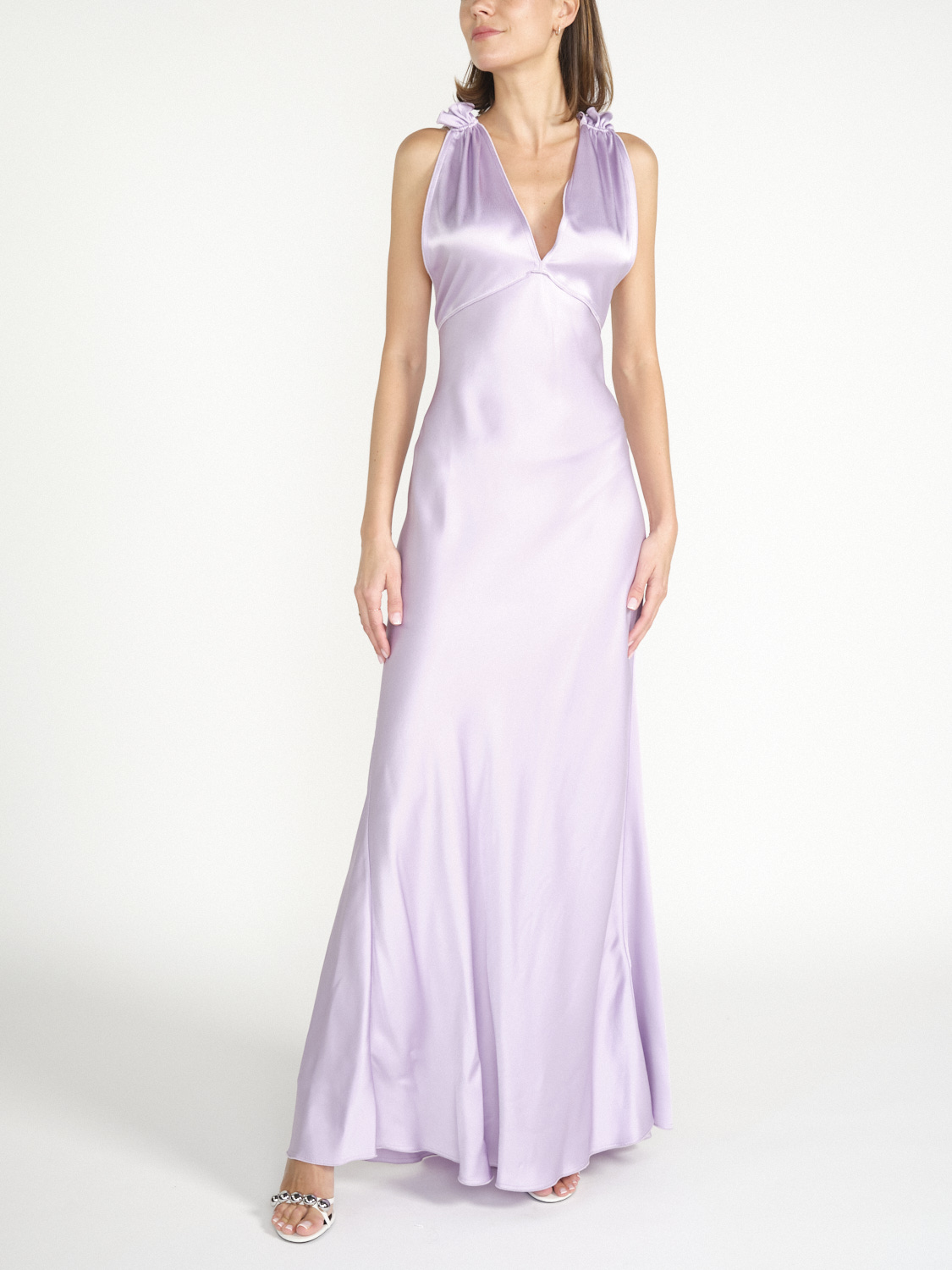 Satin look dress clearance