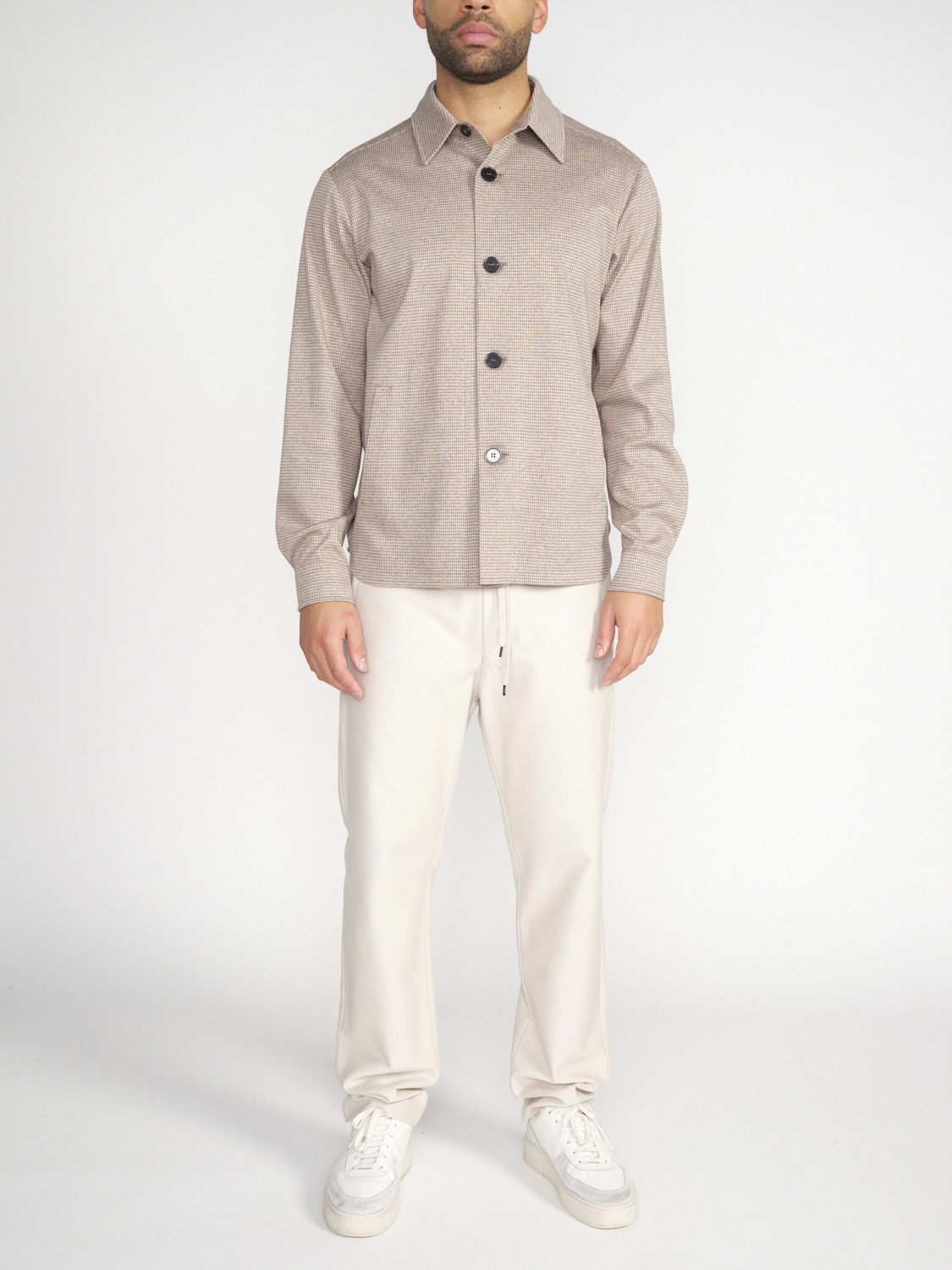 Harris Wharf London Patterned - Cotton shirt jacket  beige 48