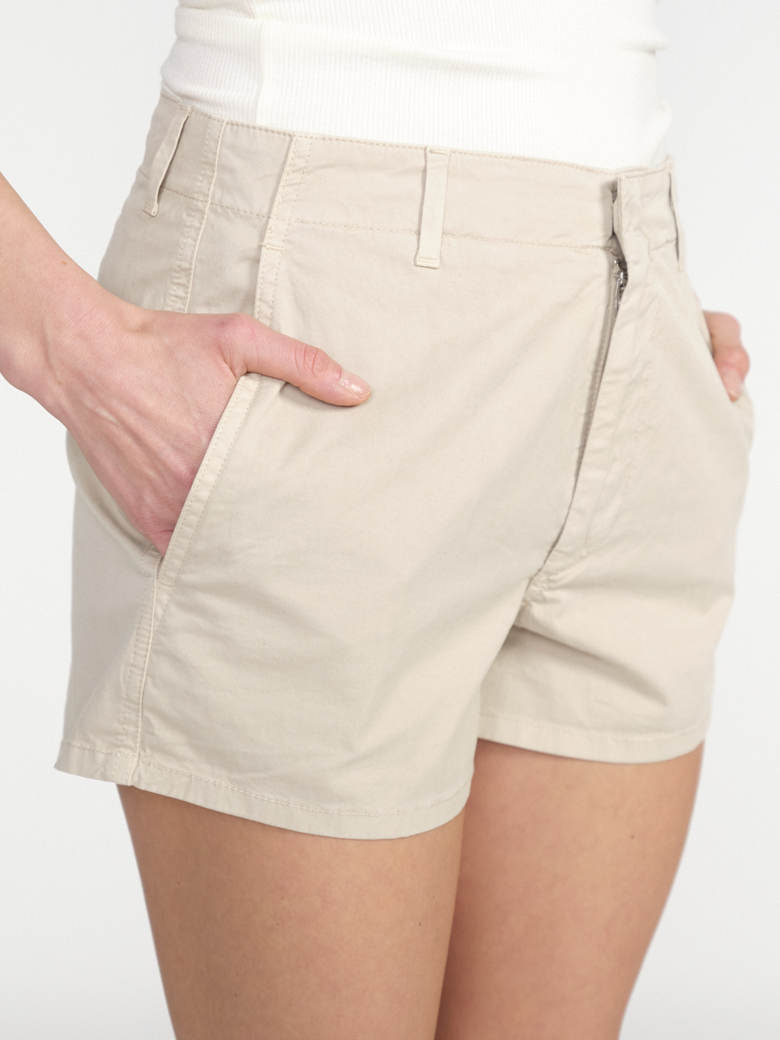 Dondup Stretchy cotton shorts  beige 26