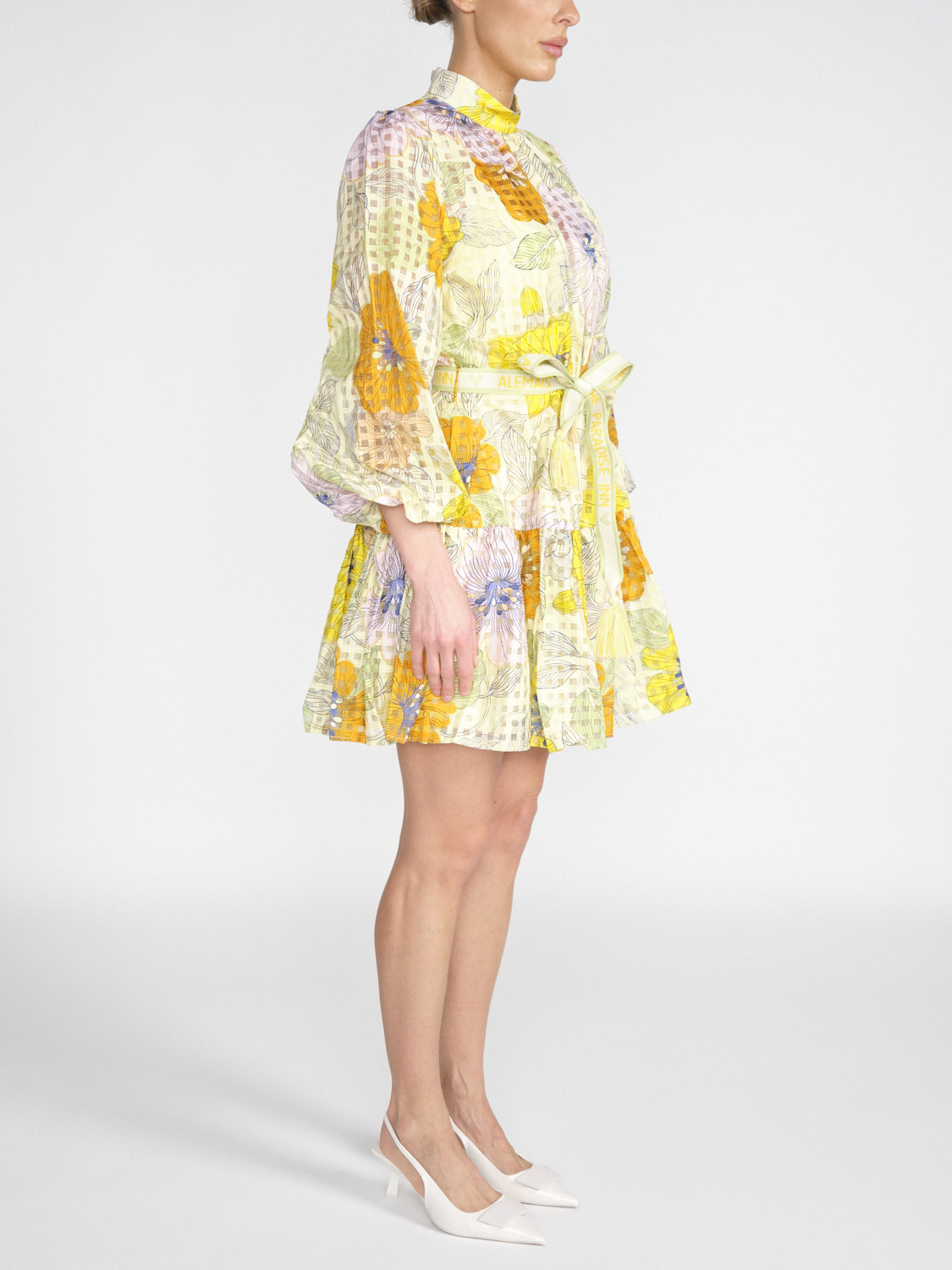 Alemais Agalia – mini dress made of a cotton-silk mix  multi S/M