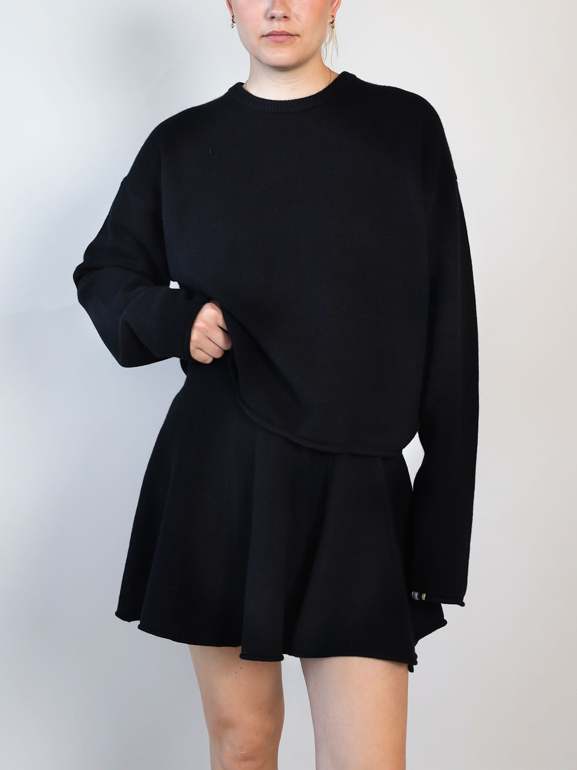 Extreme Cashmere Comfy – Kaschmirpullover  schwarz One Size